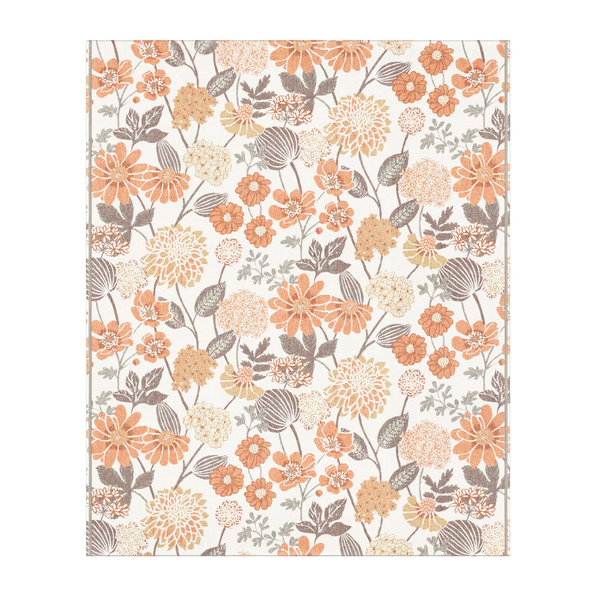 보덤 코튼 스로우 140x170 cm, Orange Ekelund Linneväveri | 에켈룬드 린네바베리