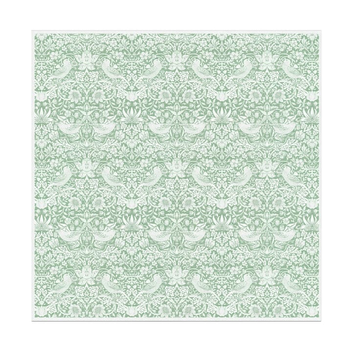 스트로베리 시프 테이블 클로스 150x150 cm - Green - Ekelund Linneväveri | 에켈룬드 린네바베리