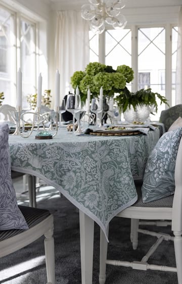 스트로베리 시프 테이블 클로스 150x300 cm - Green - Ekelund Linneväveri | 에켈룬드 린네바베리