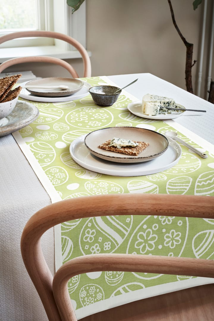 이스터 에그 테이블 러너 35x120 cm - Green - Ekelund Linneväveri | 에켈룬드 린네바베리