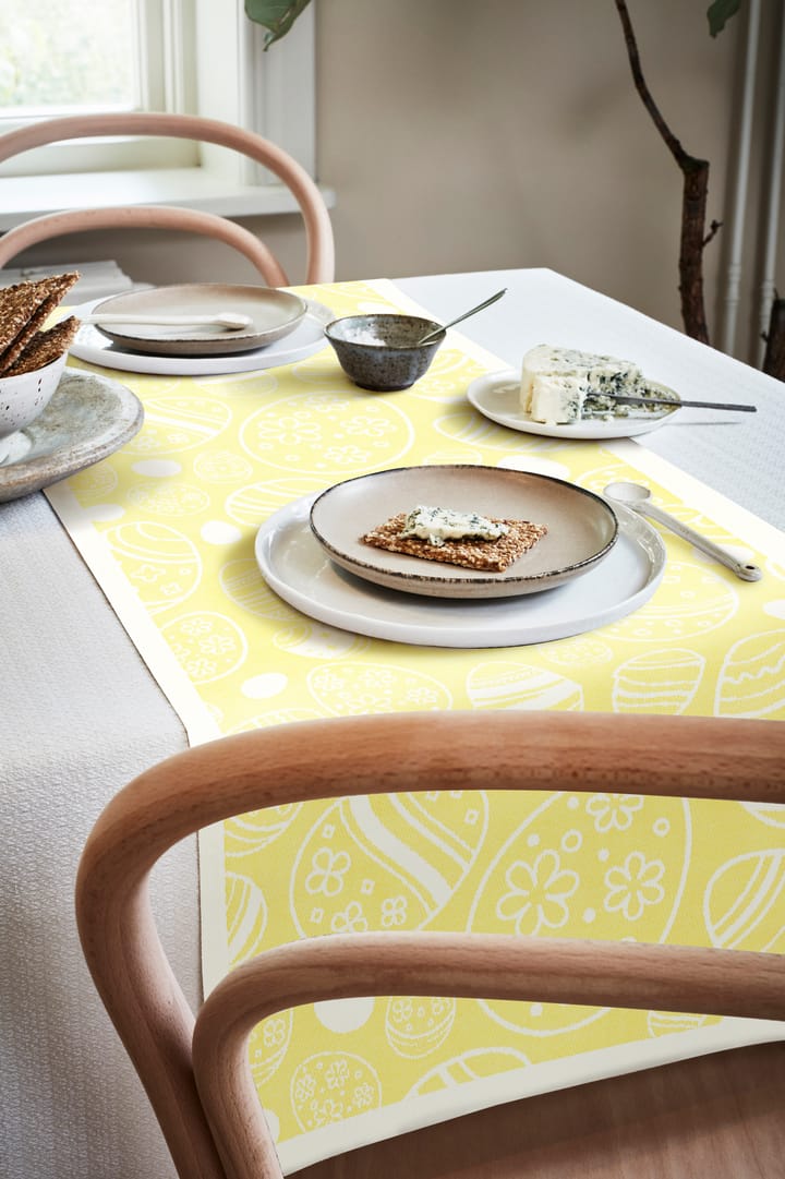 이스터 에그 테이블 러너 35x120 cm, Yellow Ekelund Linneväveri | 에켈룬드 린네바베리