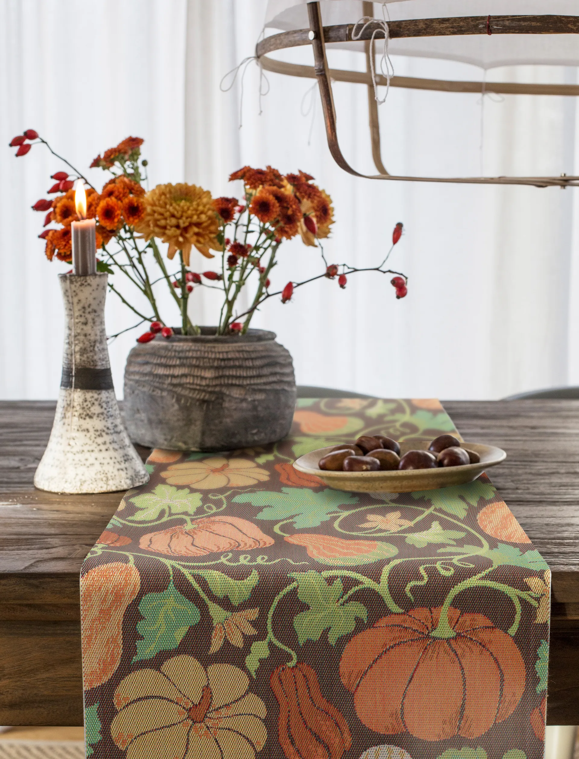 플렌티 오브 펌킨 러너, 35x120 cm Ekelund Linneväveri | 에켈룬드 린네바베리