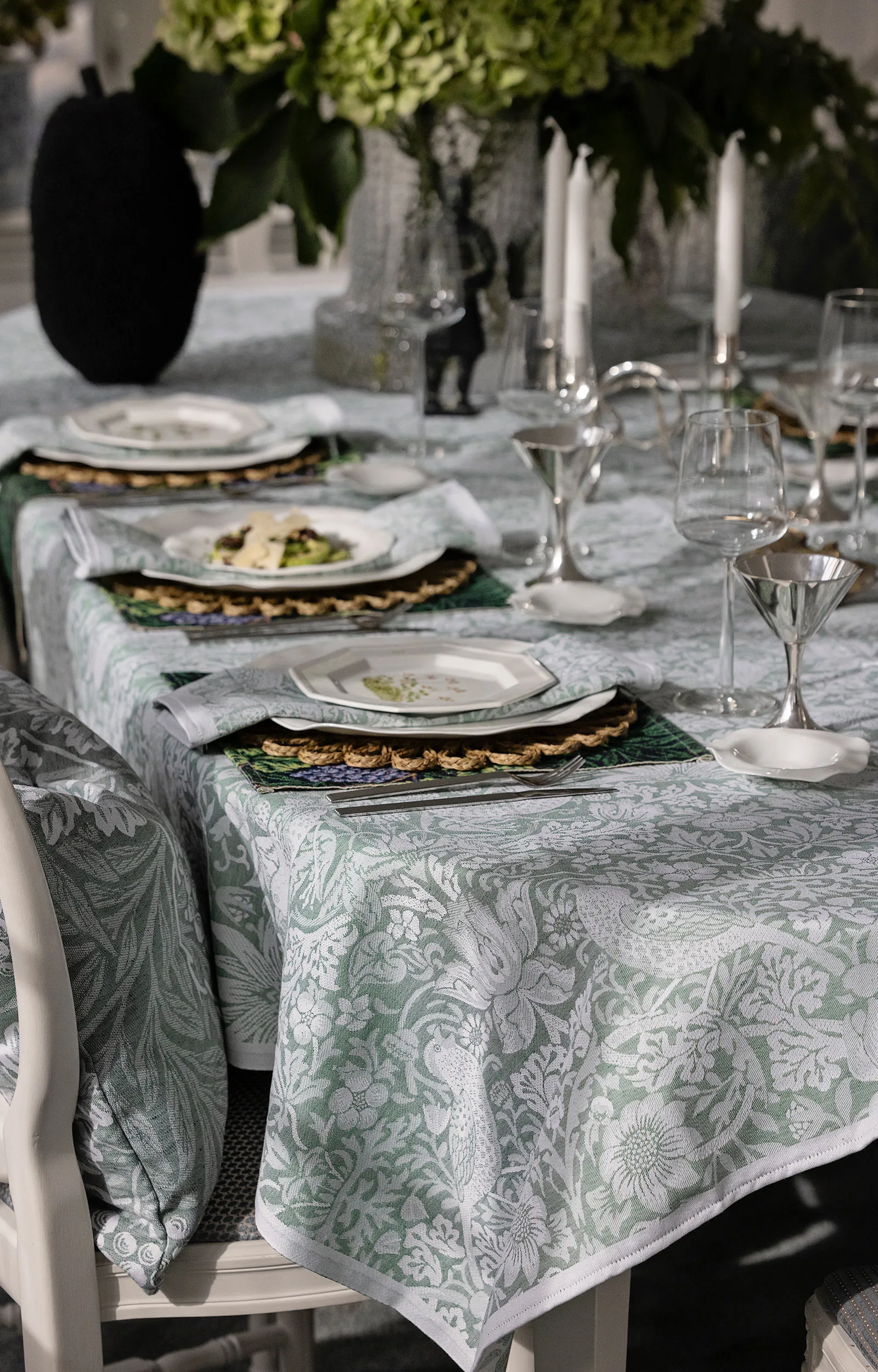 스트로베리 시프 패브릭 냅킨 35x35 cm, Green Ekelund Linneväveri | 에켈룬드 린네바베리