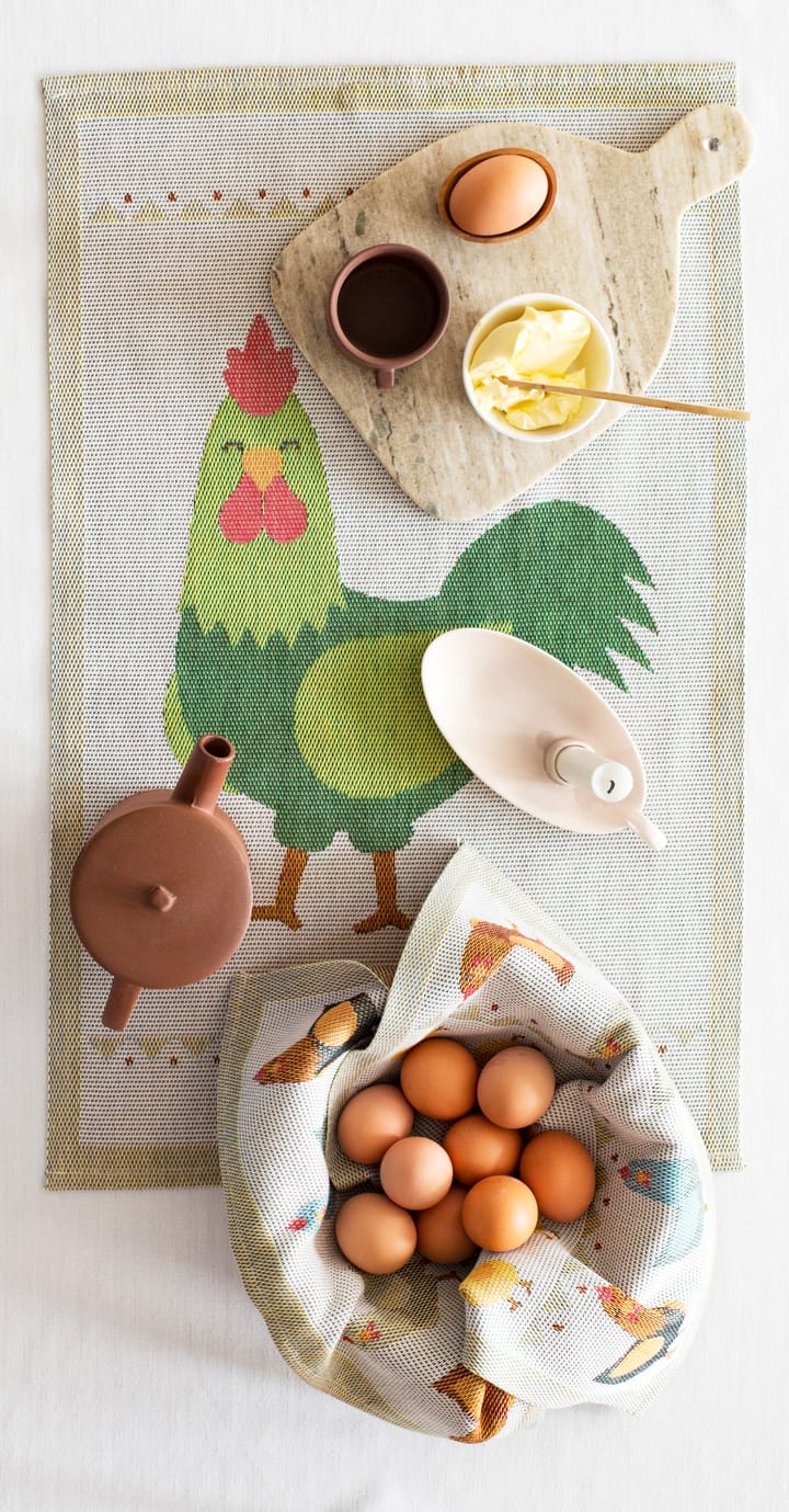 치킨 패밀리 냅킨 35x35 cm - Multi - Ekelund Linneväveri | 에켈룬드 린네바베리