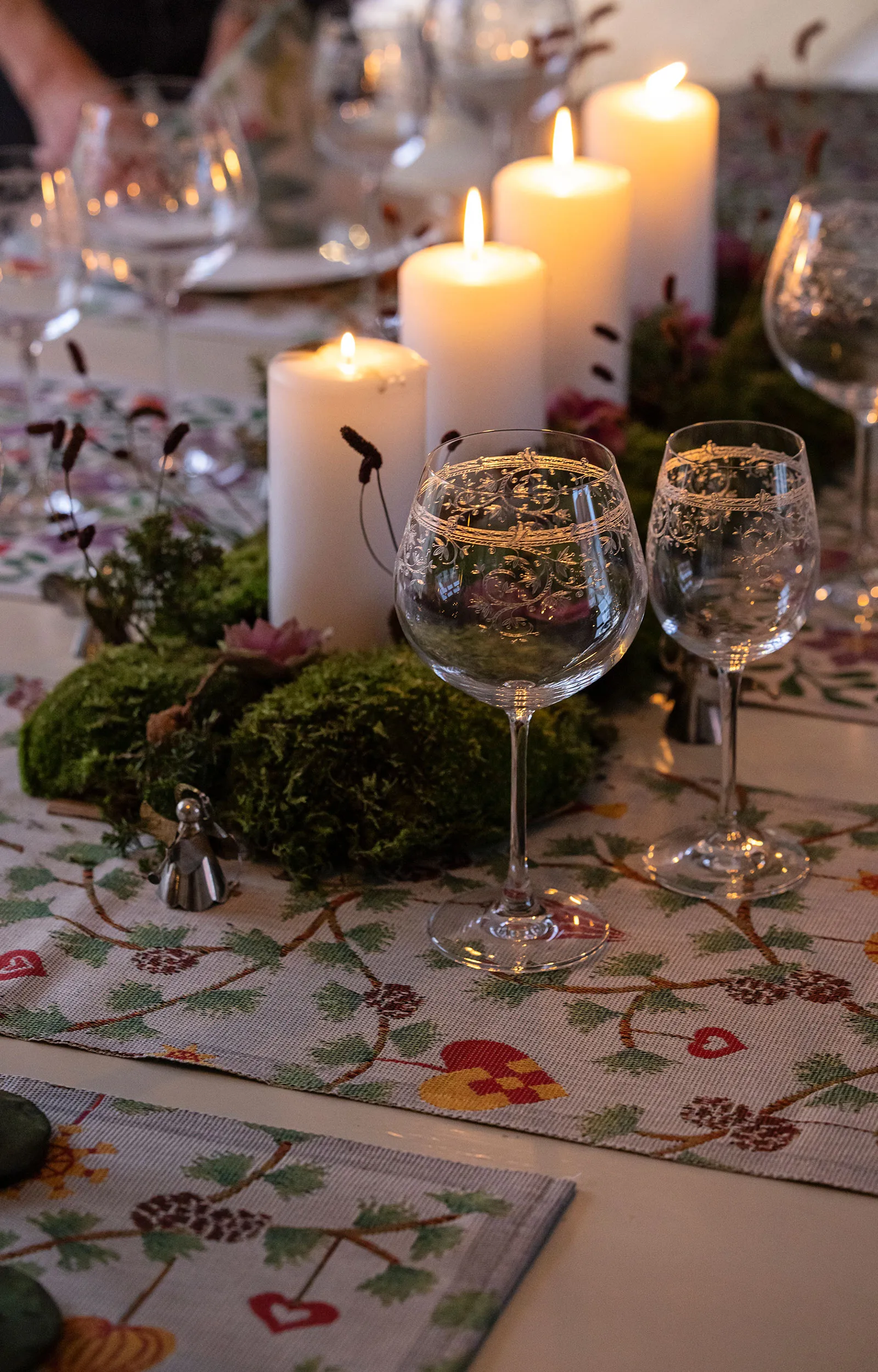 율레프뢰이드 패브릭 냅킨 35x35 cm, Multi Ekelund Linneväveri | 에켈룬드 린네바베리