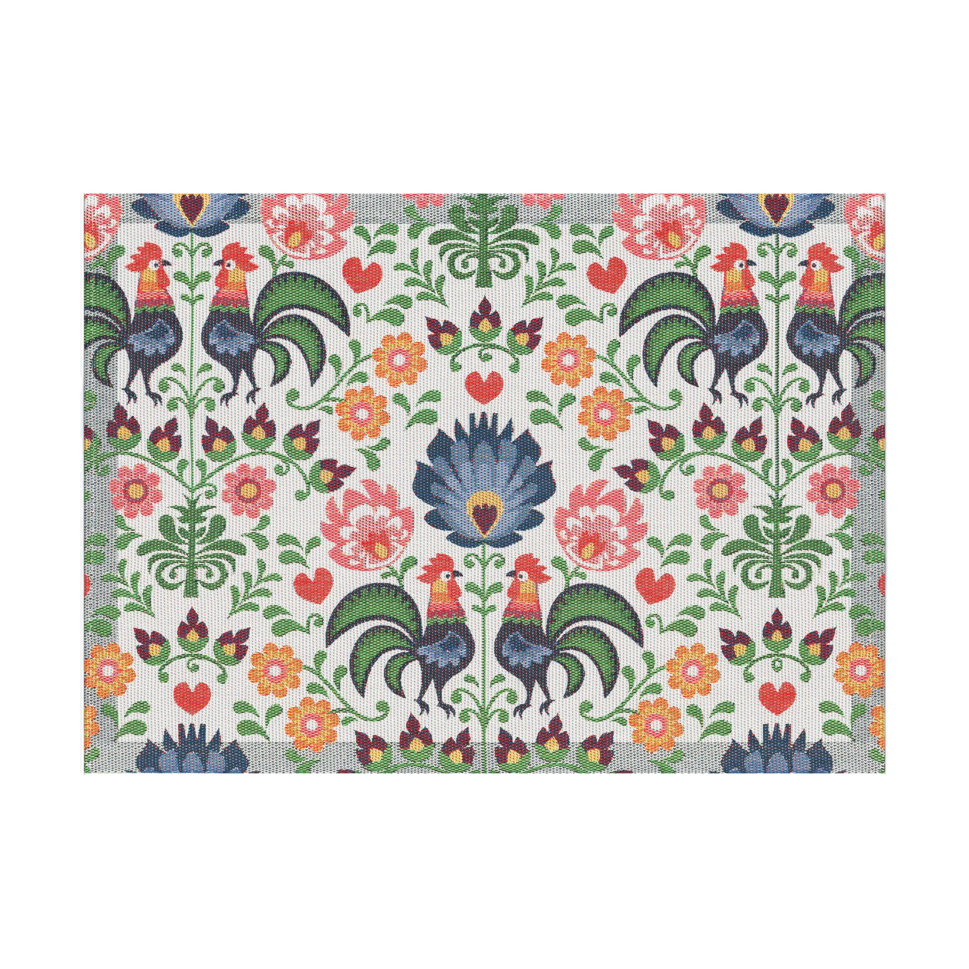 루스터 테이블 매트 35x48 cm, Multi Ekelund Linneväveri | 에켈룬드 린네바베리
