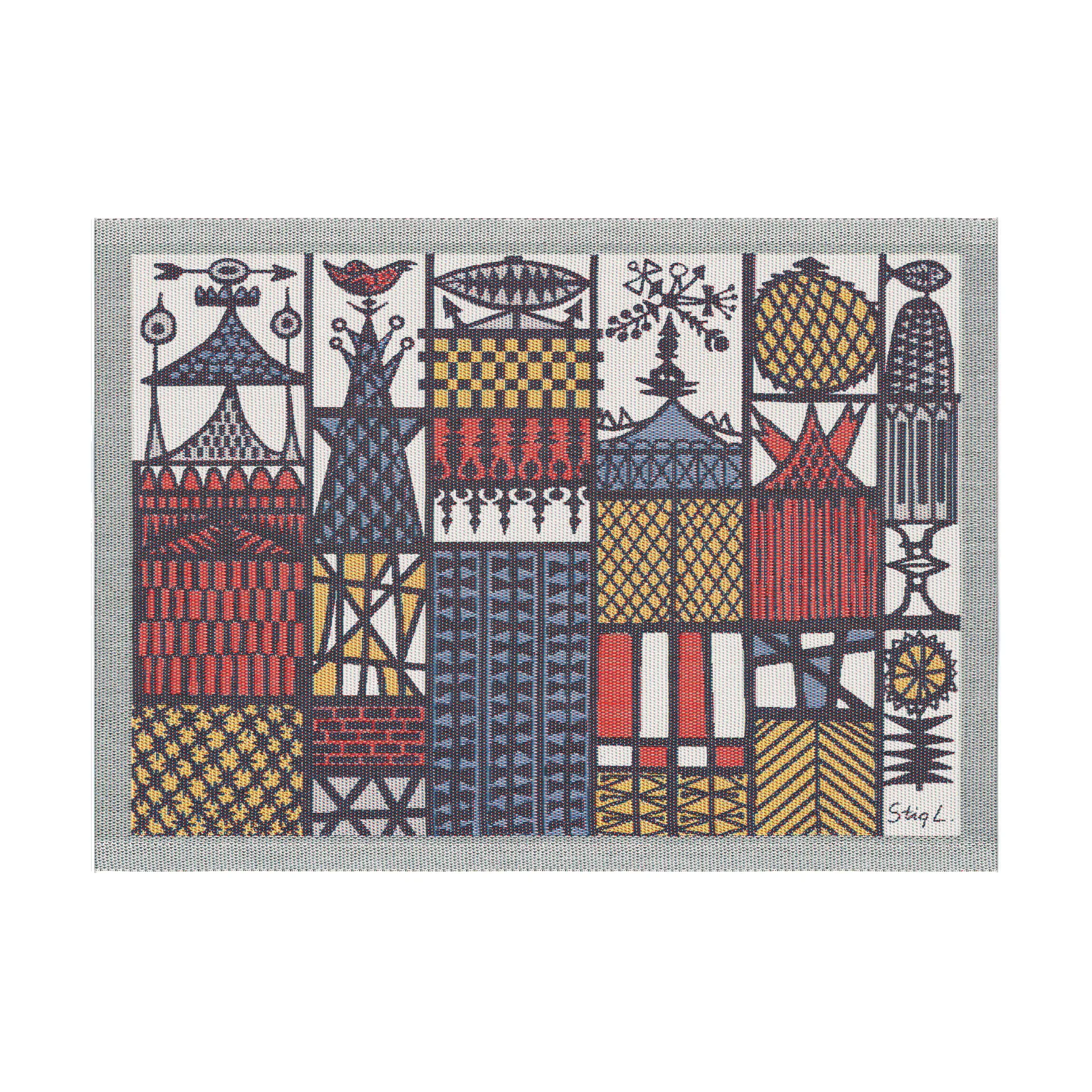 스타드셀 플레이스매트 35x48 cm, Multi Ekelund Linneväveri | 에켈룬드 린네바베리