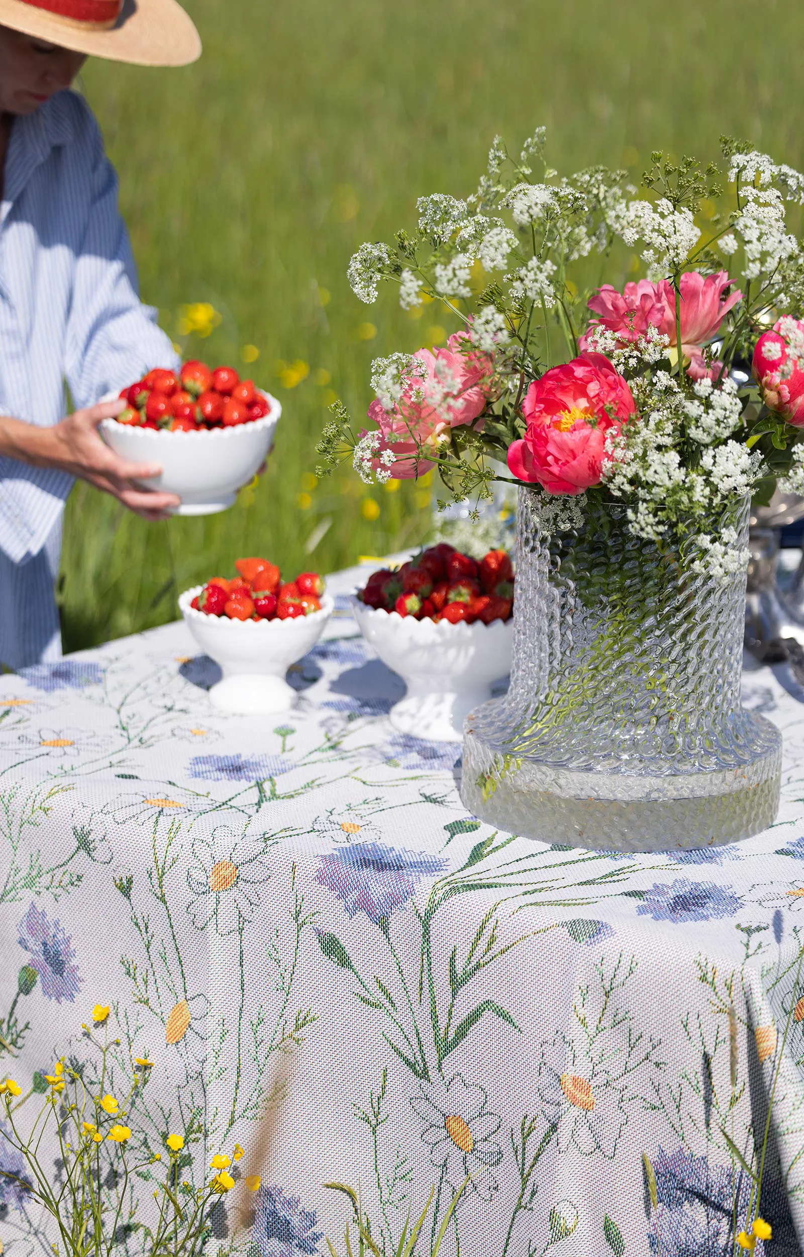 솜마르 테이블 매트 35x48 cm, Multi Ekelund Linneväveri | 에켈룬드 린네바베리