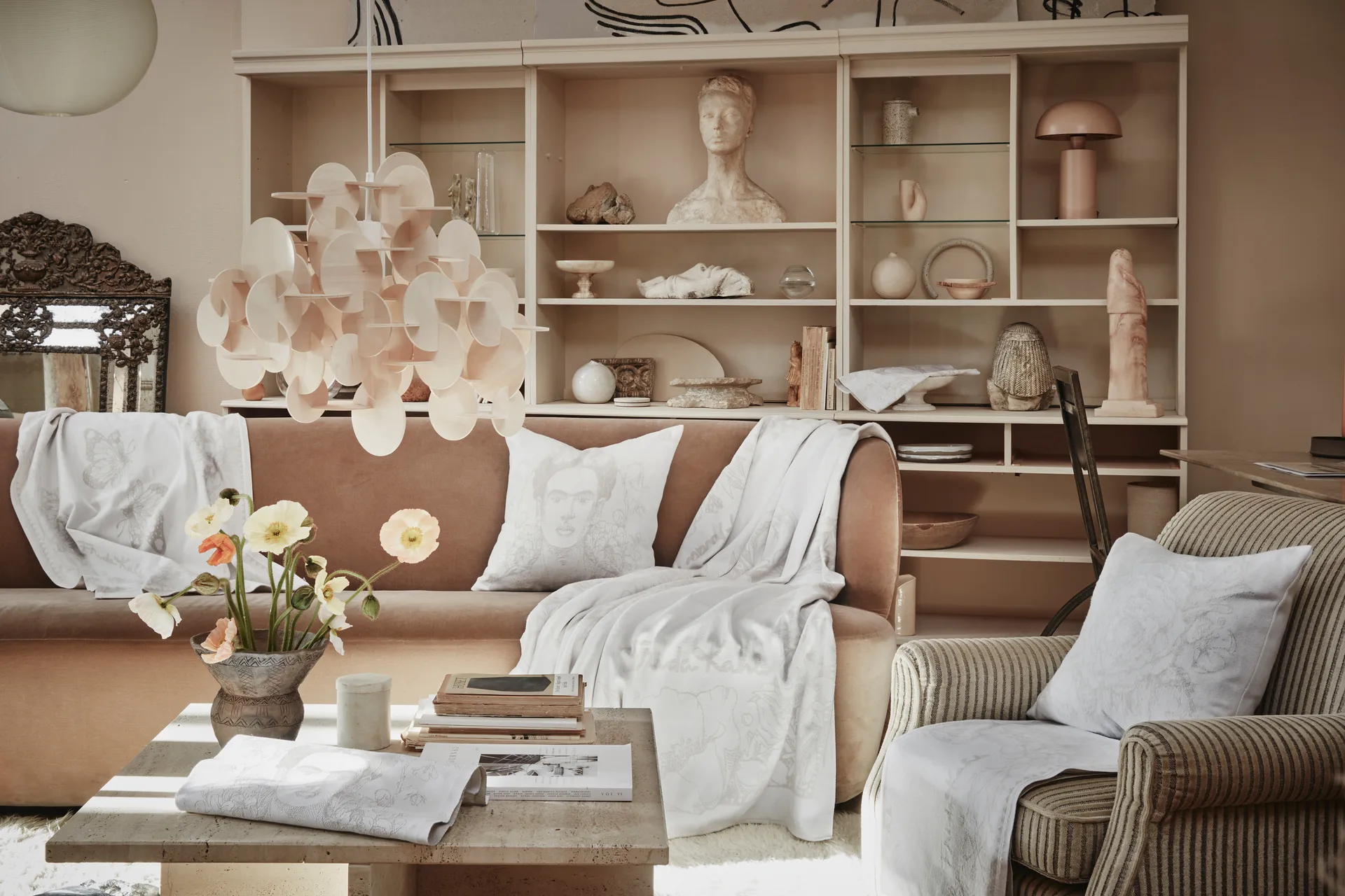 프리다 칼로 주방 타올 35x50 cm, Belleza Ekelund Linneväveri | 에켈룬드 린네바베리