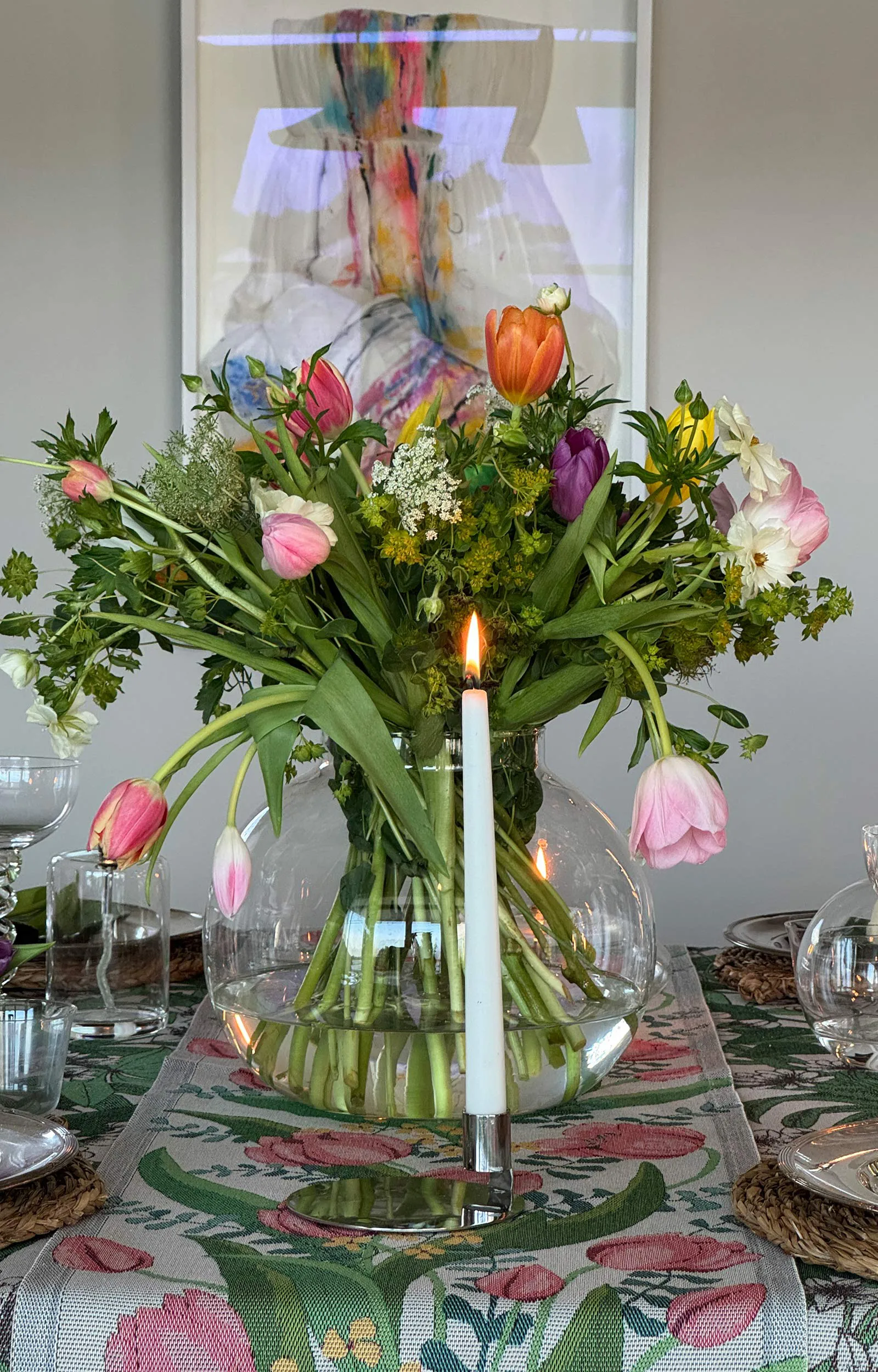 튤판룬드 키친 타월 35x50 cm, Multi Ekelund Linneväveri | 에켈룬드 린네바베리