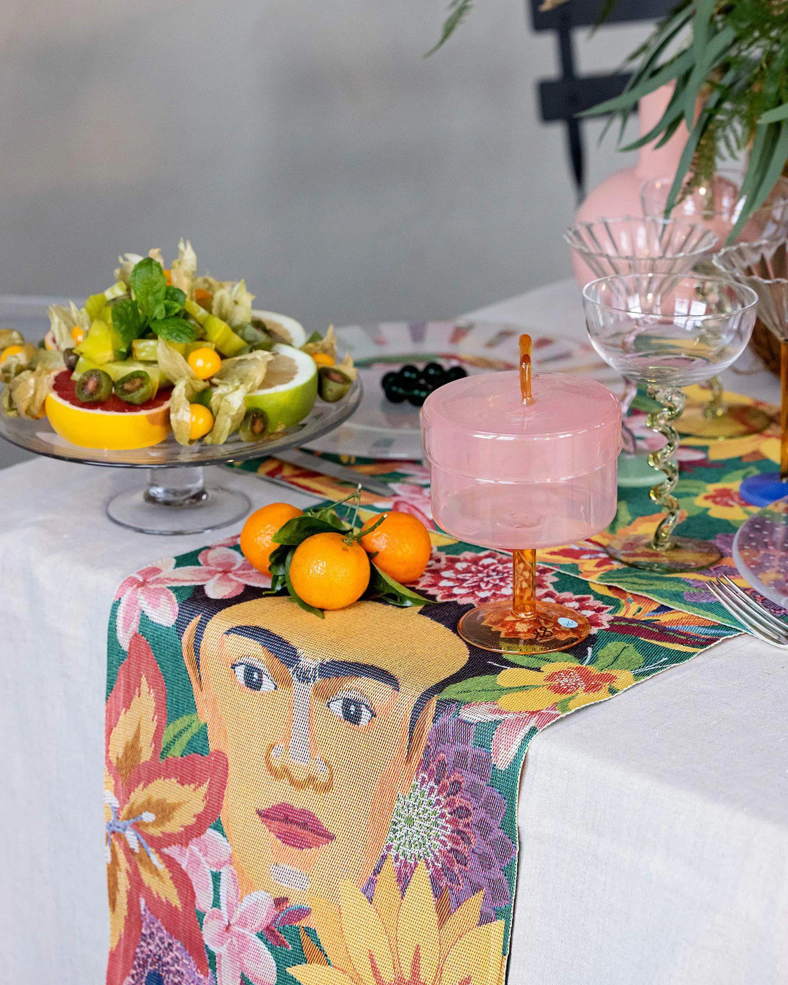 플로레스 키친 타월 35x50 cm, Multi Ekelund Linneväveri | 에켈룬드 린네바베리