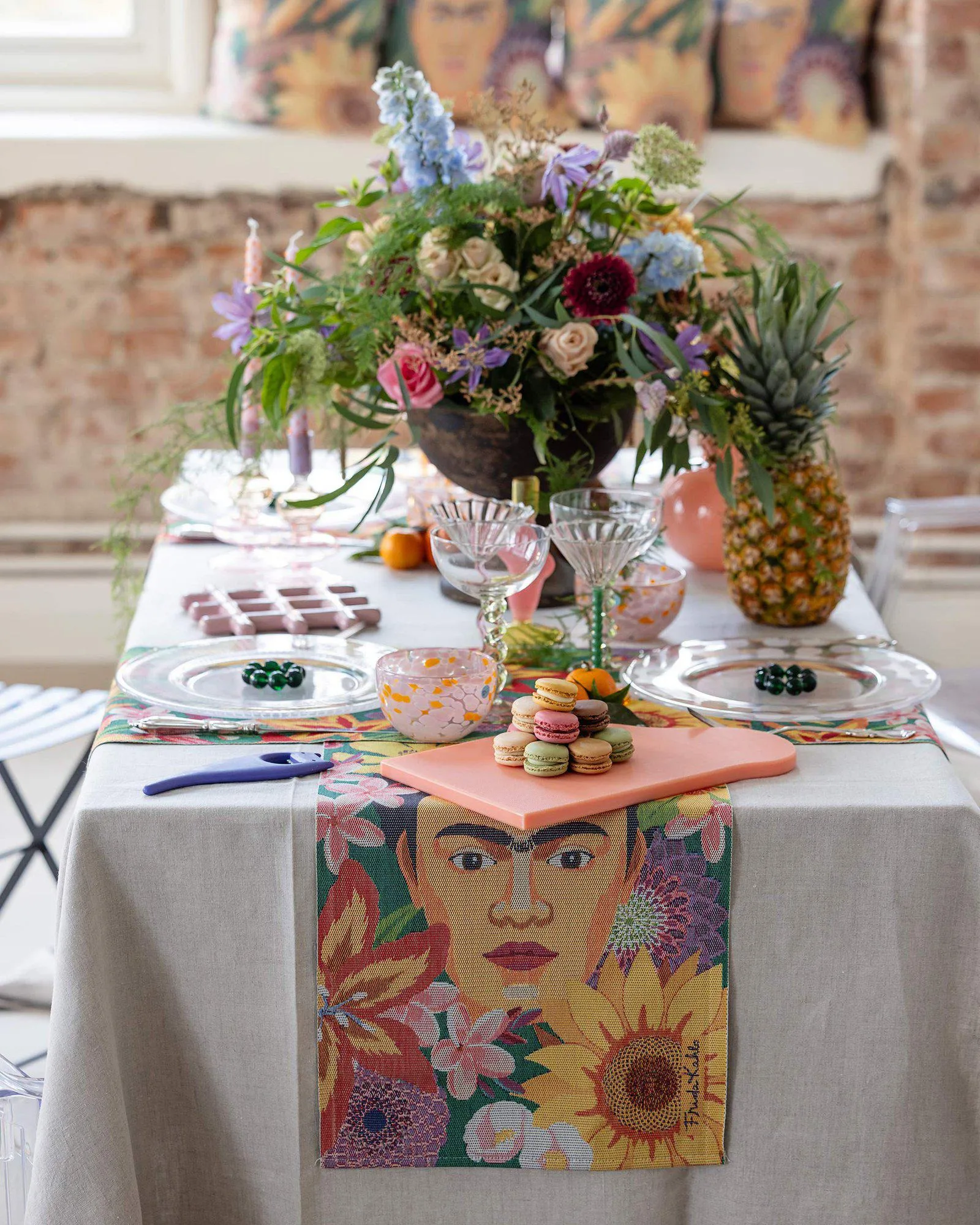 플로레스 키친 타월 35x50 cm, Multi Ekelund Linneväveri | 에켈룬드 린네바베리