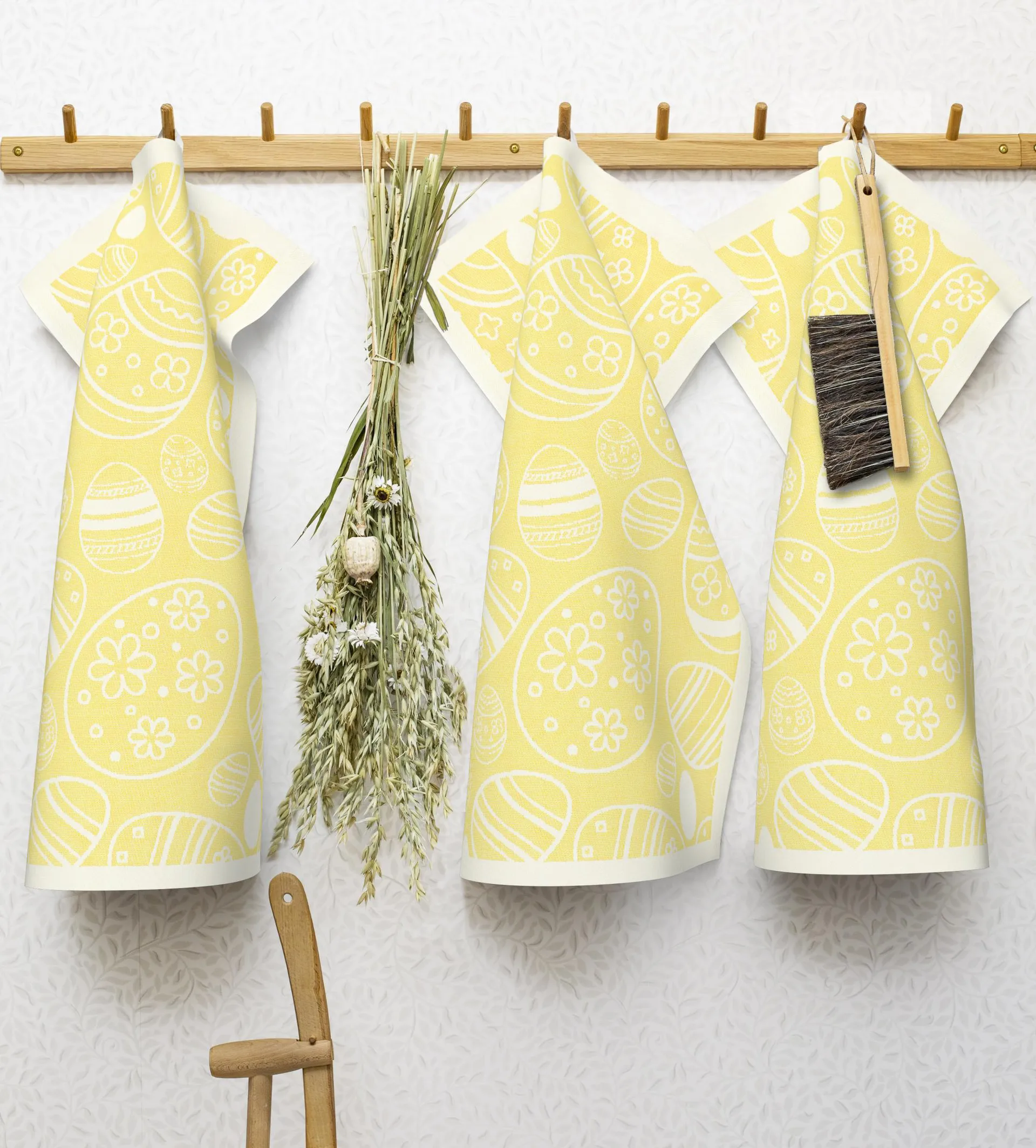 이스터 에그 주방 타올 35x50 cm, Yellow Ekelund Linneväveri | 에켈룬드 린네바베리