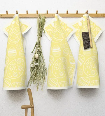 이스터 에그 주방 타올 35x50 cm - Yellow - Ekelund Linneväveri | 에켈룬드 린네바베리