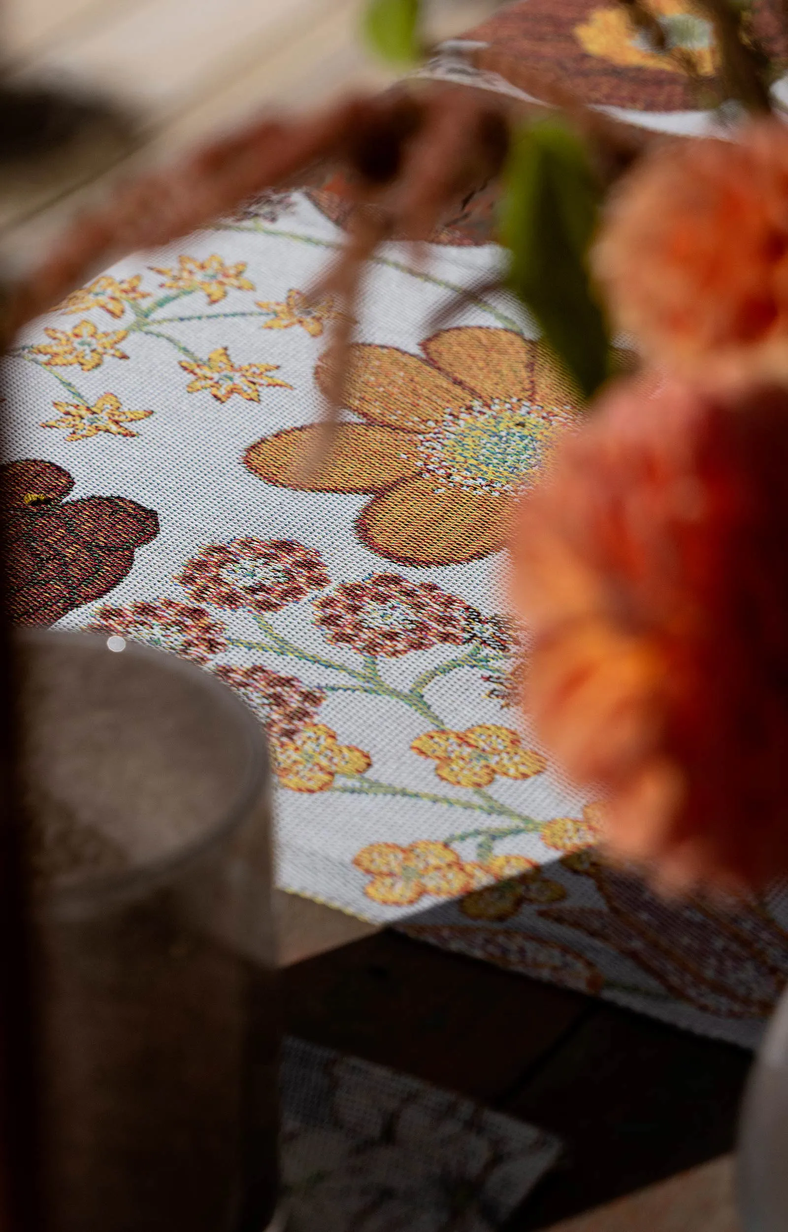 크벨스블롬 쿠션 커버 40x40 cm, Multi Ekelund Linneväveri | 에켈룬드 린네바베리