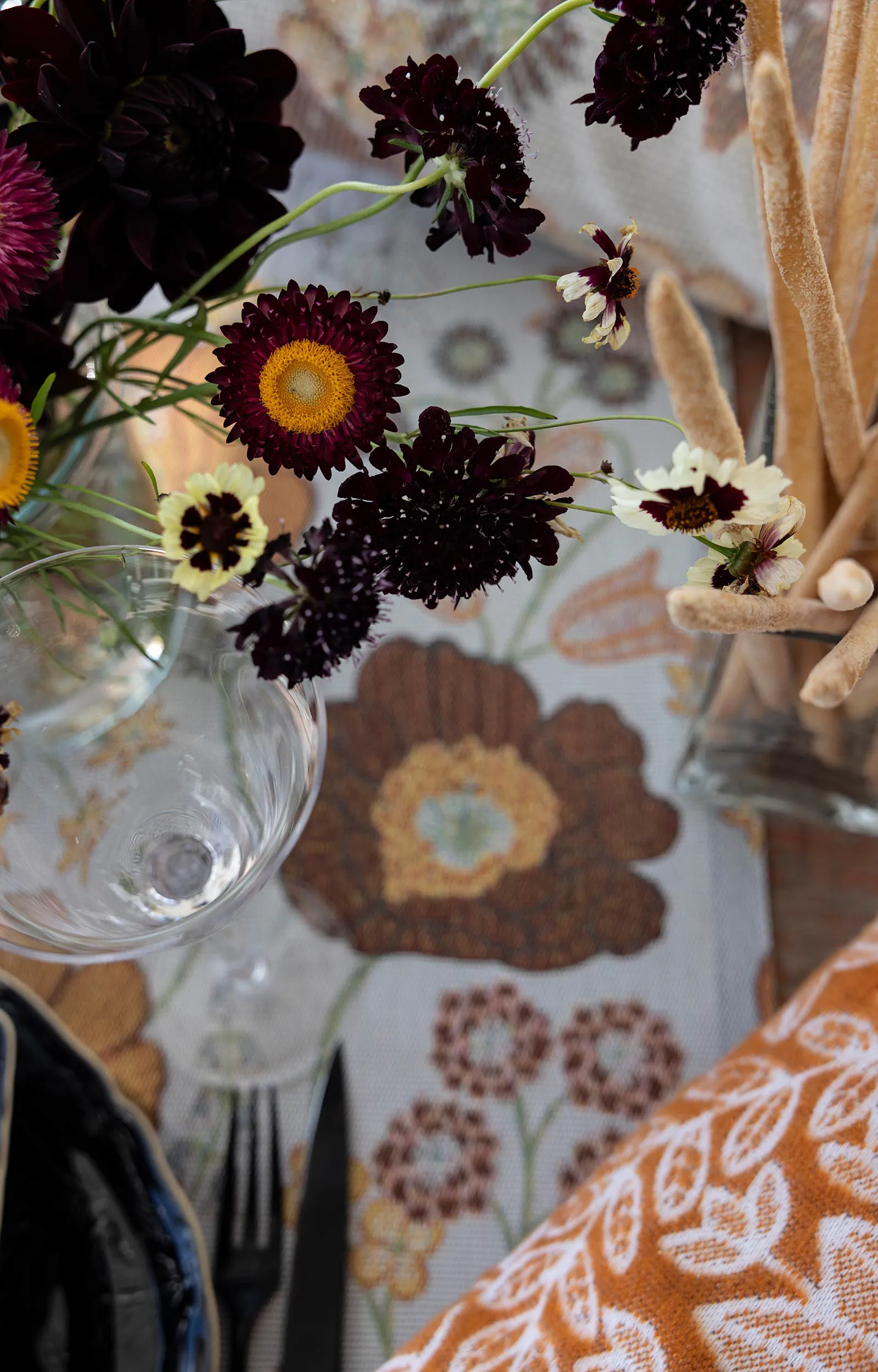 크벨스블롬 쿠션 커버 40x40 cm, Multi Ekelund Linneväveri | 에켈룬드 린네바베리