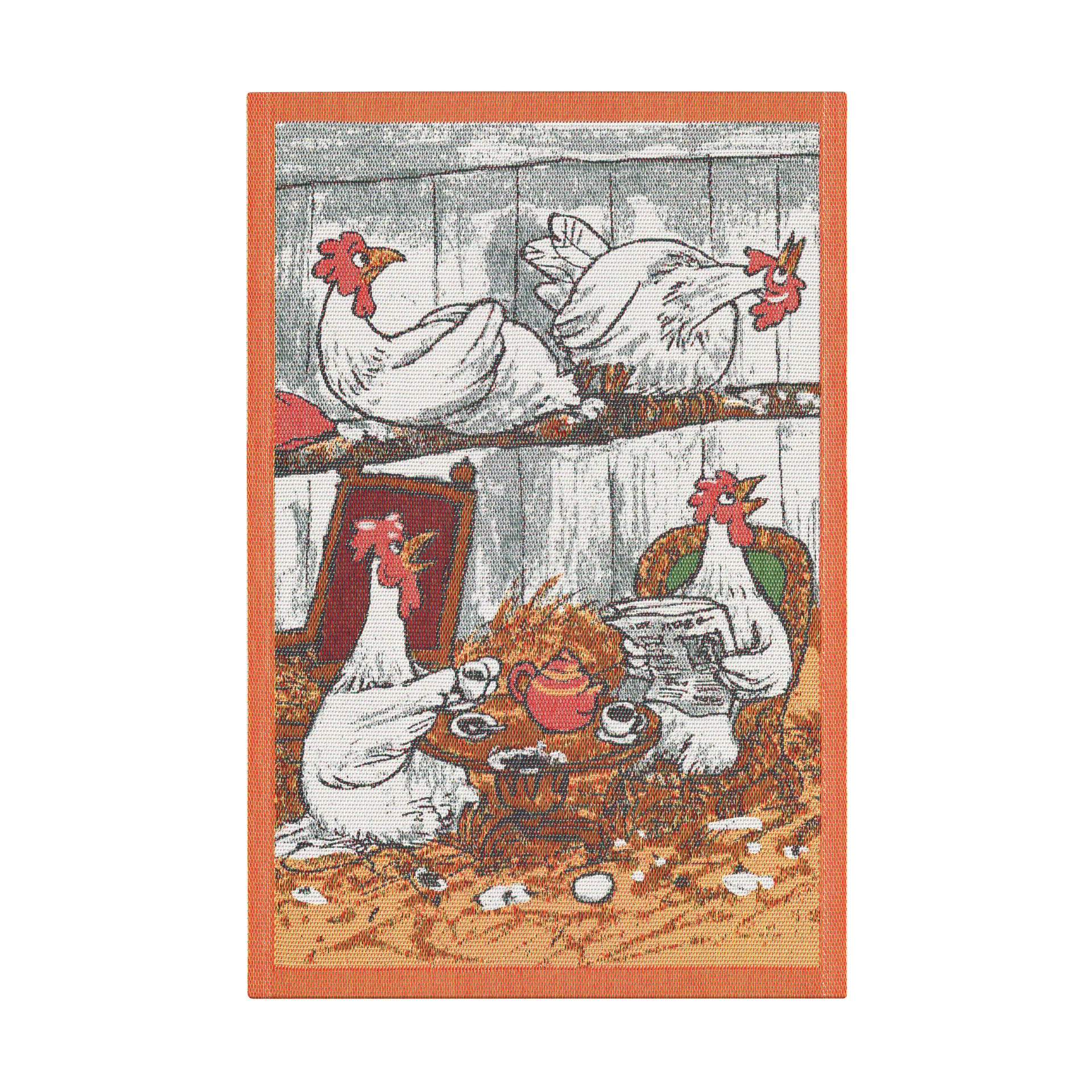 펫슨 & 핀더스 주방 타월 멀티 40x60 cm, Coffee Party Ekelund Linneväveri | 에켈룬드 린네바베리