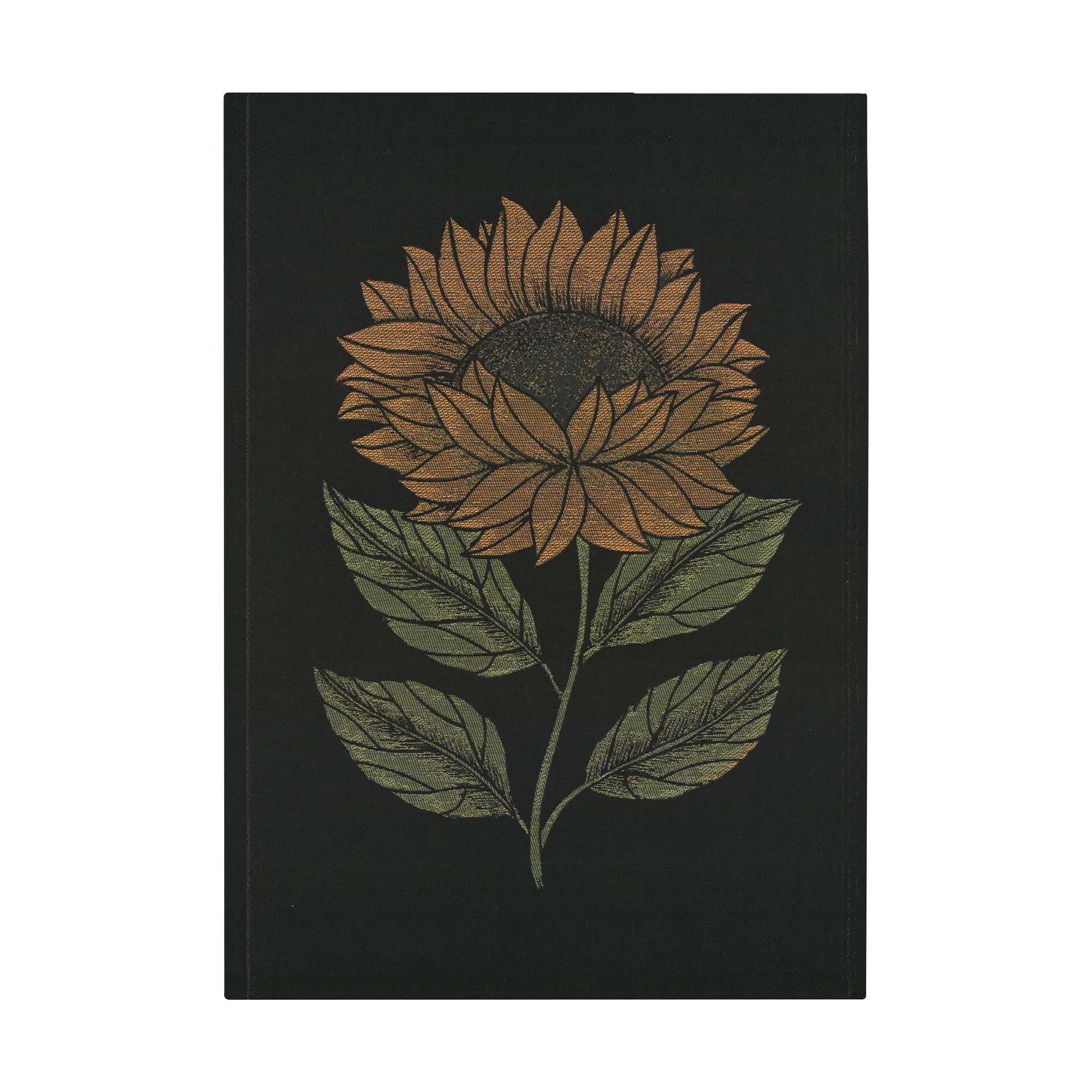 헬리아 주방 타월 48x70 cm, Black-yellow Ekelund Linneväveri | 에켈룬드 린네바베리