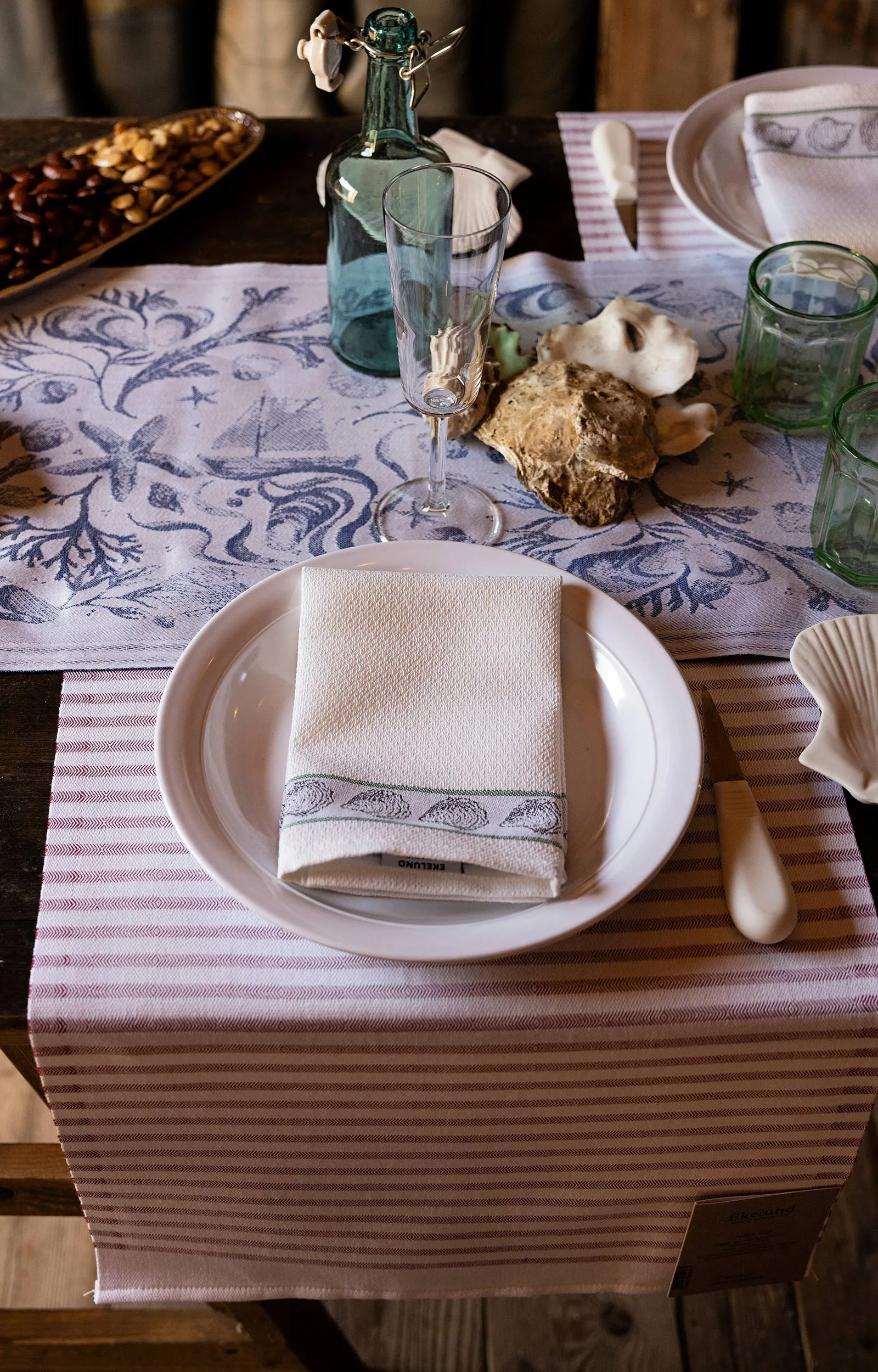 트바르스 패브릭 냅킨 50x50 cm, Red Ekelund Linneväveri | 에켈룬드 린네바베리