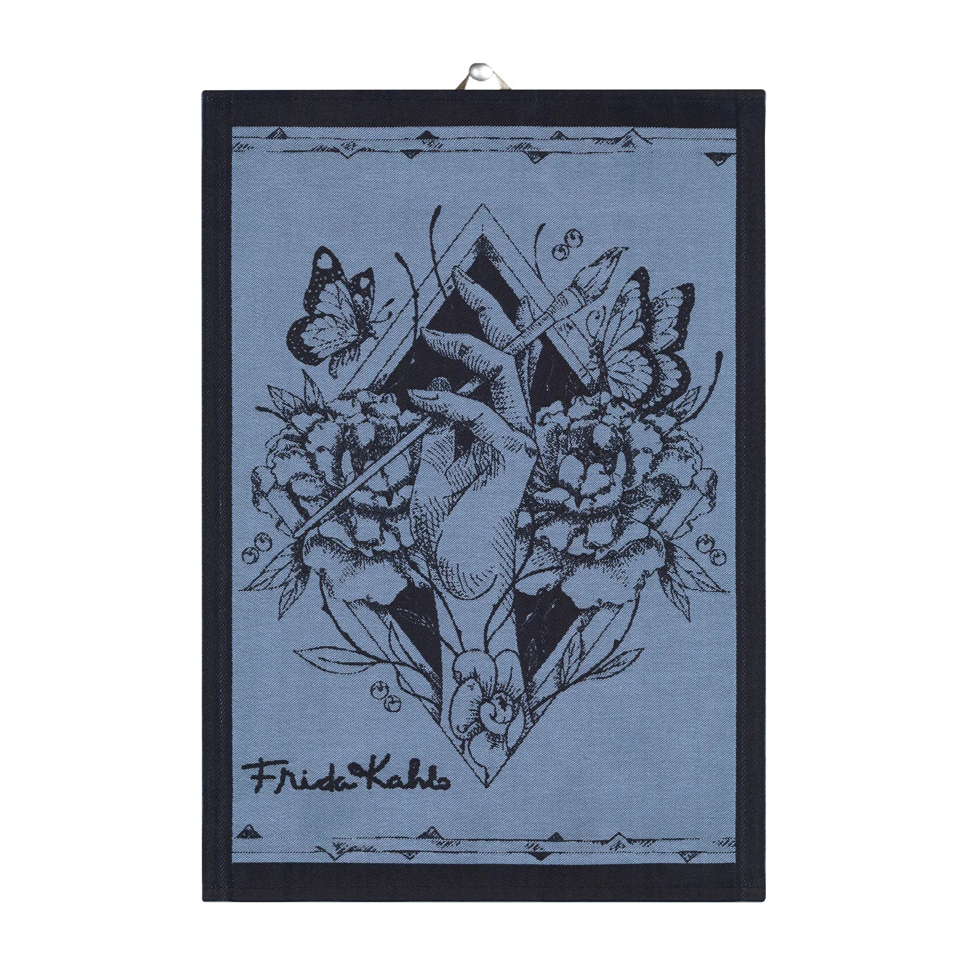 프리다 칼로 Amor Al Arte 주방 타올 35x50 cm, Black Ekelund Linneväveri | 에켈룬드 린네바베리
