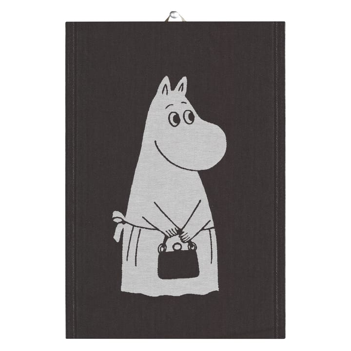 Big 무민마마 주방타올 35x50 cm - black - Ekelund Linneväveri | 에켈룬드 린네바베리