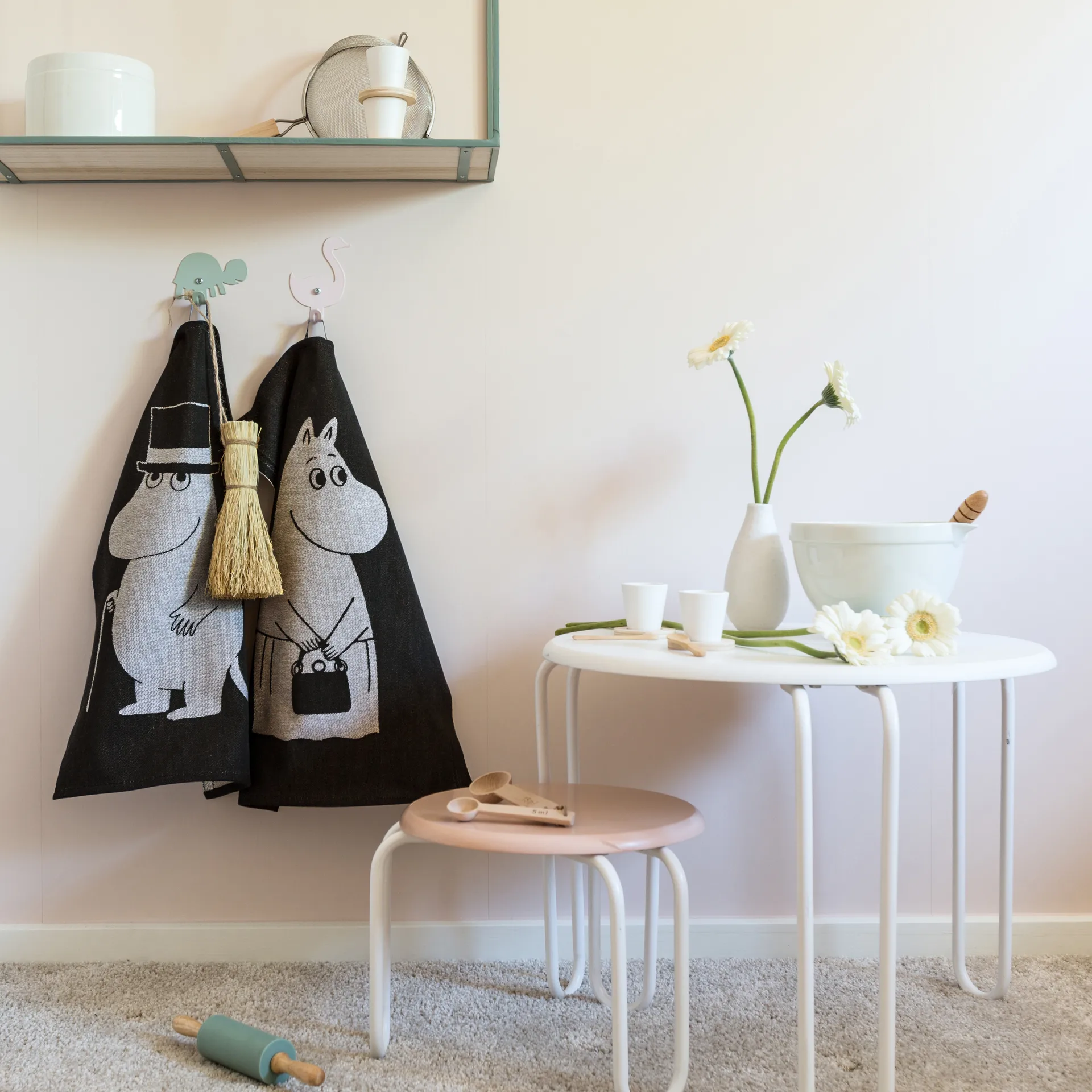 Big 무민마마 주방타올 35x50 cm, black Ekelund Linneväveri | 에켈룬드 린네바베리