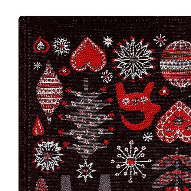크리스마스 나이트 러너 - black - Ekelund Linneväveri | 에켈룬드 린네바베리