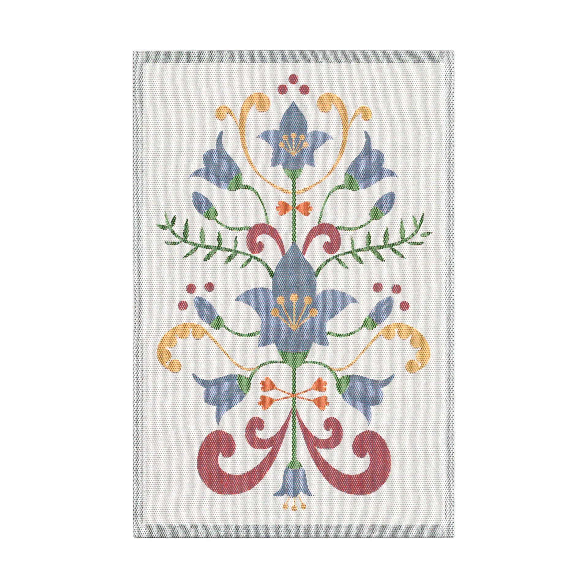 린다스 blåklocka 주방 타월 40x60 cm, Blue-grey Ekelund Linneväveri | 에켈룬드 린네바베리