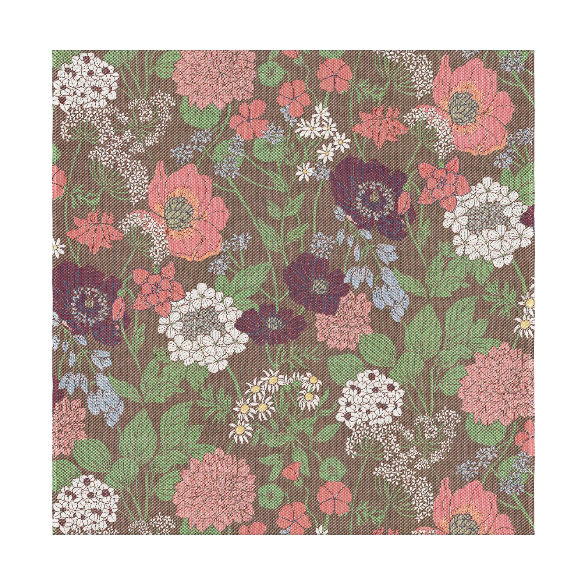 Blomsterfång 테이블 클로스 145x145 cm, Multi Ekelund Linneväveri | 에켈룬드 린네바베리
