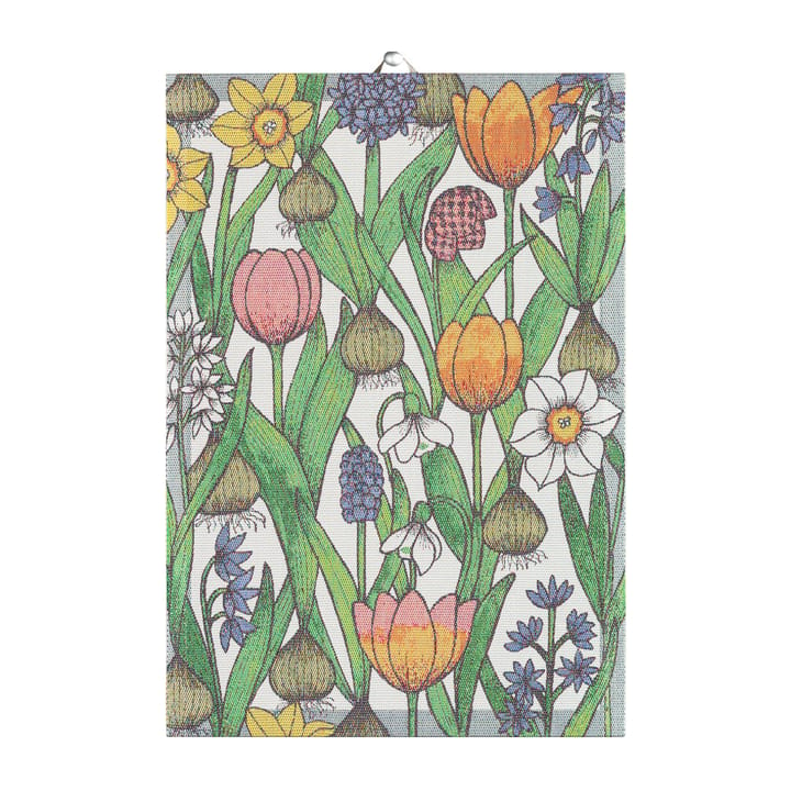 플라워 bulbs 키친 타월 - 35x50 cm - Ekelund Linneväveri | 에켈��룬드 린네바베리