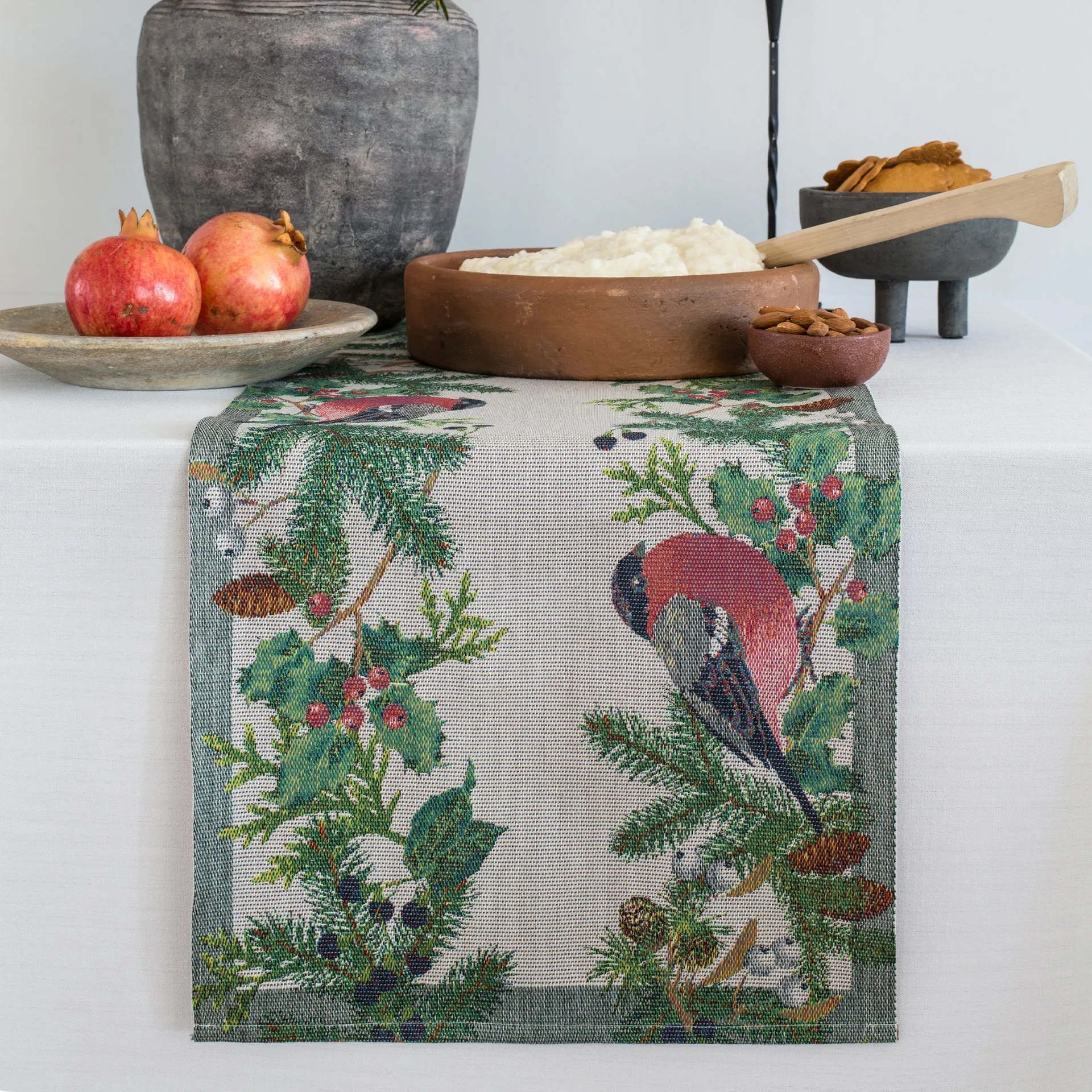 Domherre 테이블 러너 35x120 cm, multi Ekelund Linneväveri | 에켈룬드 린네바베리