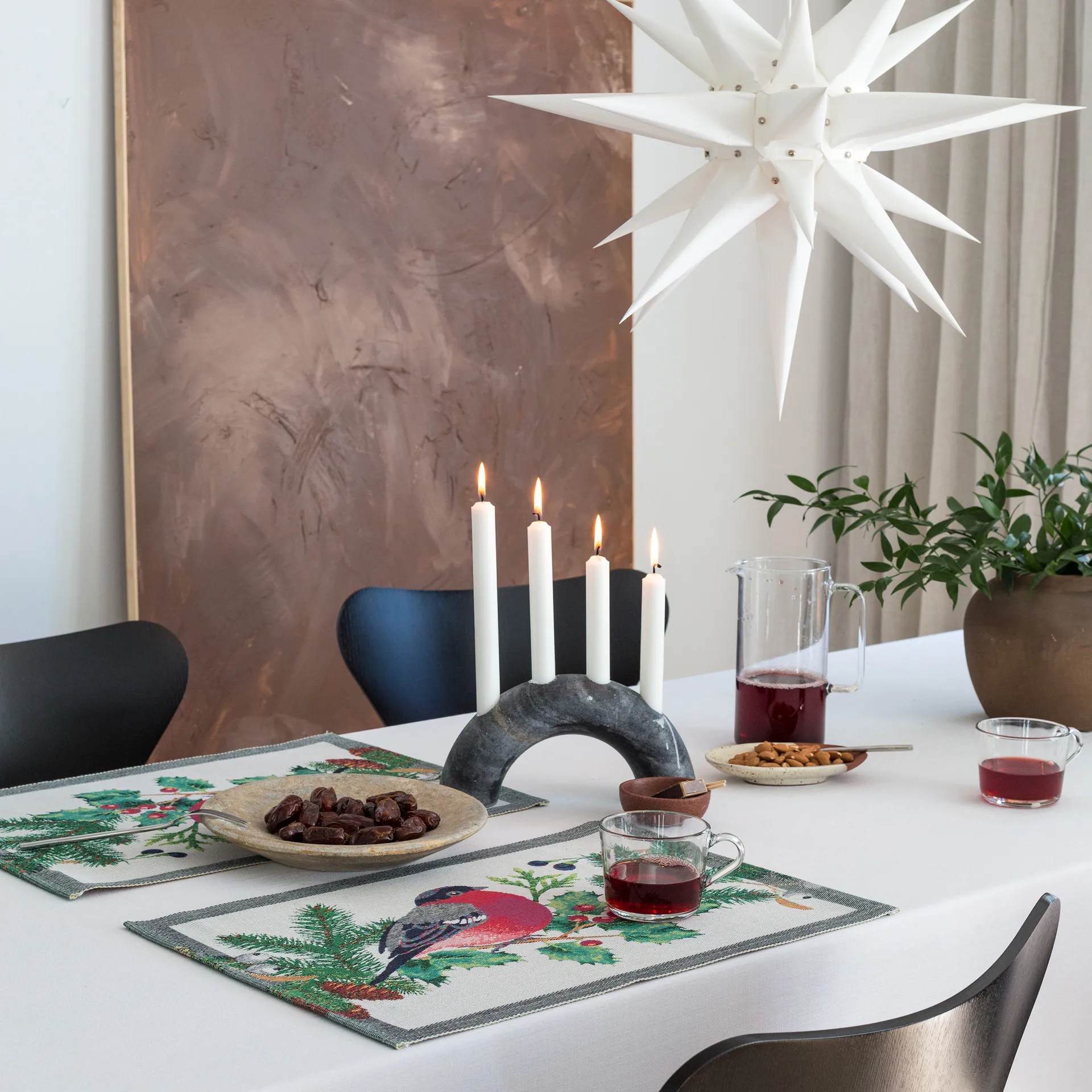 Domherre 테이블매트 35x48 cm, multi Ekelund Linneväveri | 에켈룬드 린네바베리