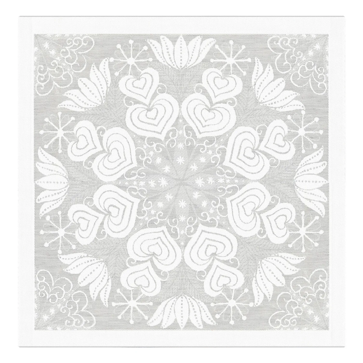 Hjärtbo 냅킨 35x35 cm, grey Ekelund Linneväveri | 에켈룬드 린네바베리