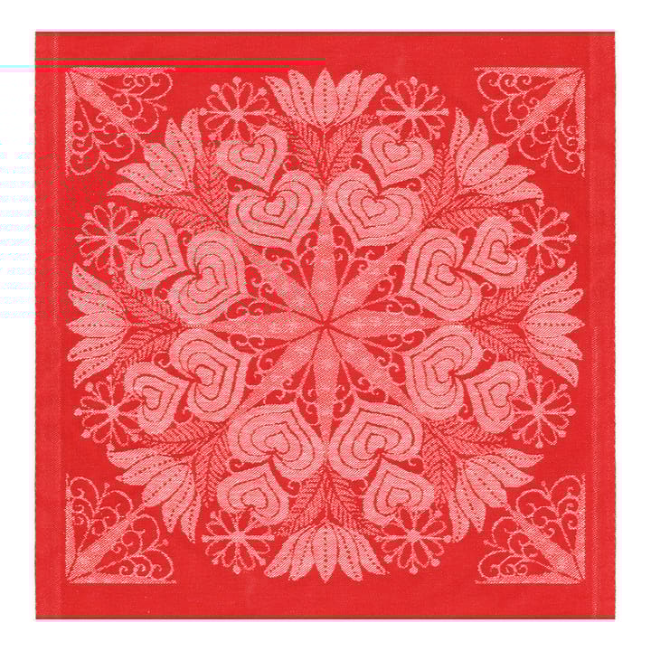 Hjärtbo 냅킨 35x35 cm - red - Ekelund Linneväveri | 에켈룬드 린네바베리