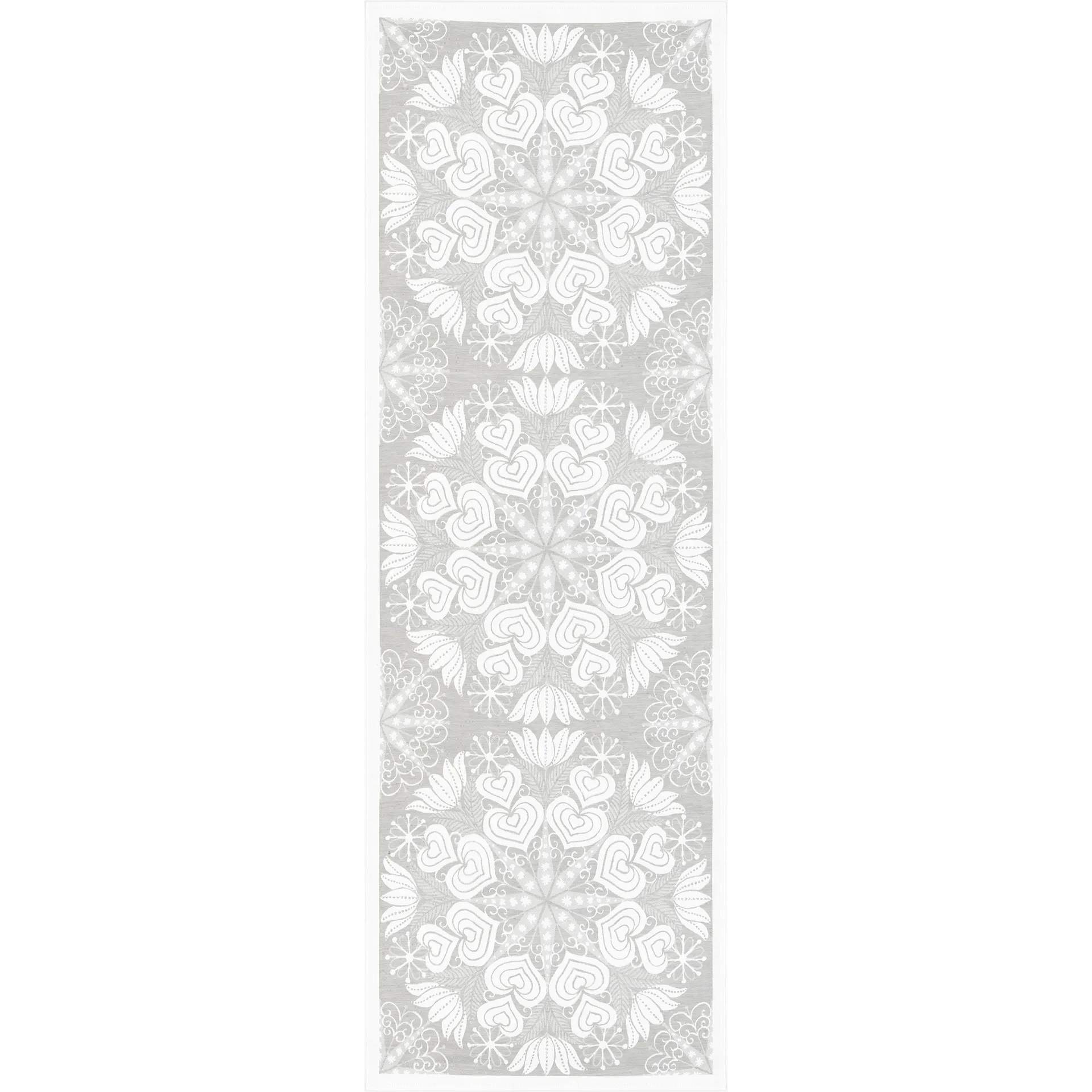 Hjärtbo 테이블 러너 50x150 cm, grey Ekelund Linneväveri | 에켈룬드 린네바베리