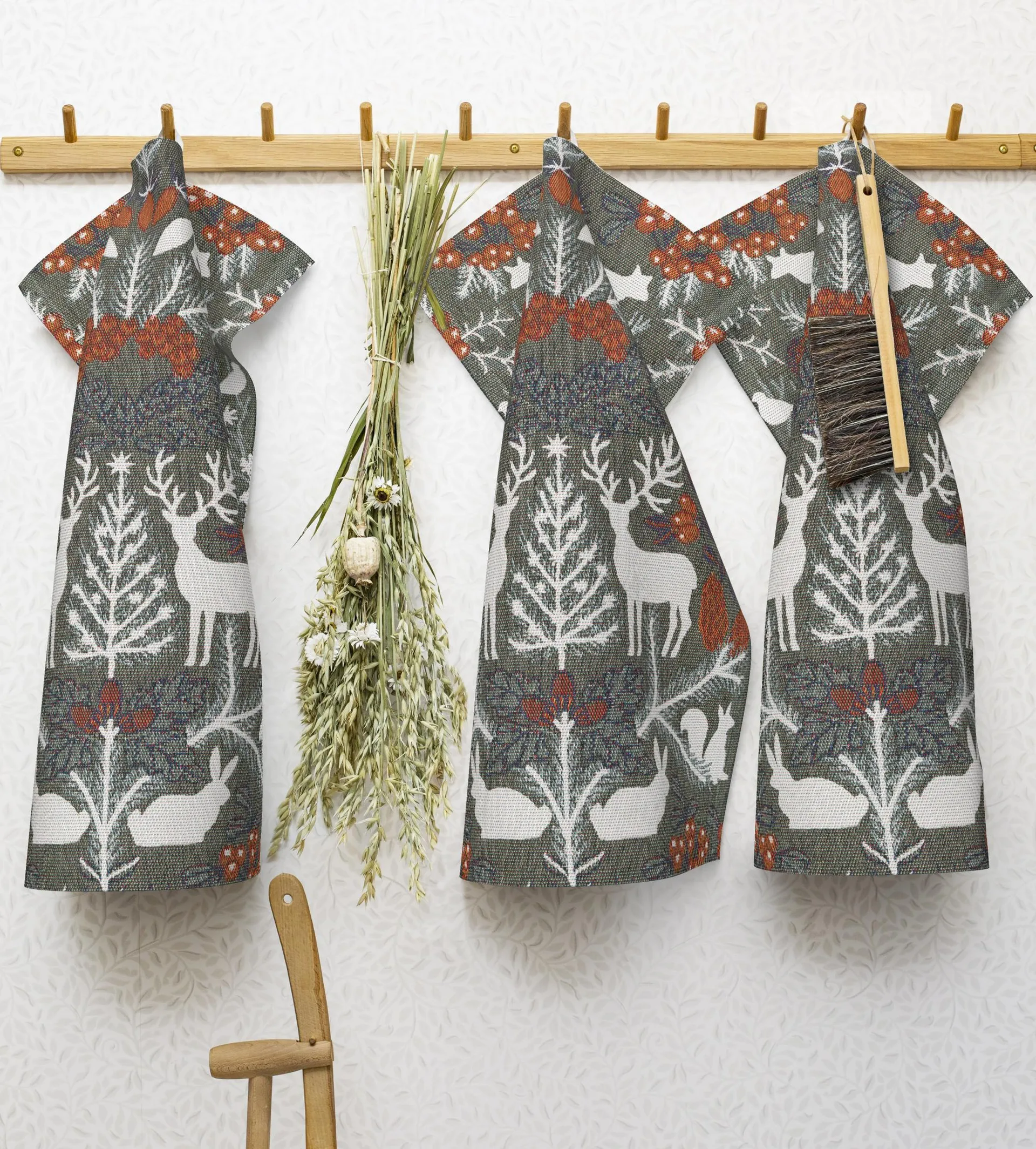 Hjortnäs 주방 타월 35x50 cm, Grey Ekelund Linneväveri | 에켈룬드 린네바베리