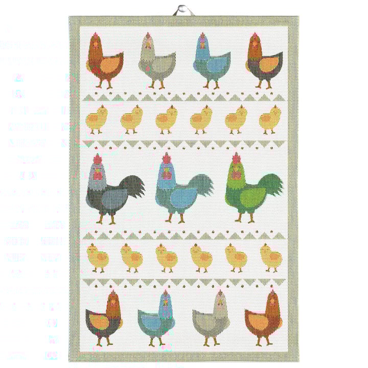 Hönsfamilj 키친 패브릭 40x60 cm - Multi - Ekelund Linneväveri | 에켈룬드 린네바베리