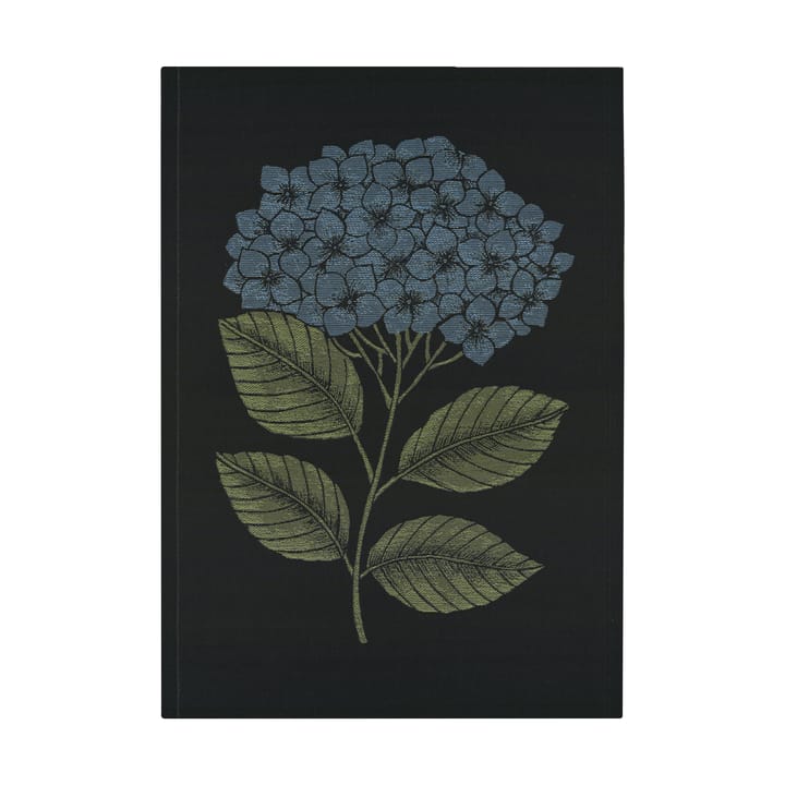 Hydrangea 주방 타월 48x70 cm - Black-blue - Ekelund Linneväveri | 에켈룬드 린네바베리