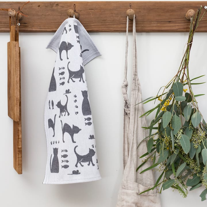 Kattliv 주방타올 48x70 cm, Grey Ekelund Linneväveri | 에켈룬드 린네바베리