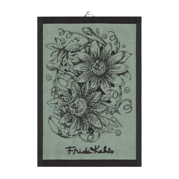 프리다 칼로 Mi Jardin 주방 타올 35x50 cm - Black - Ekelund Linneväveri | 에켈룬드 린네바베리