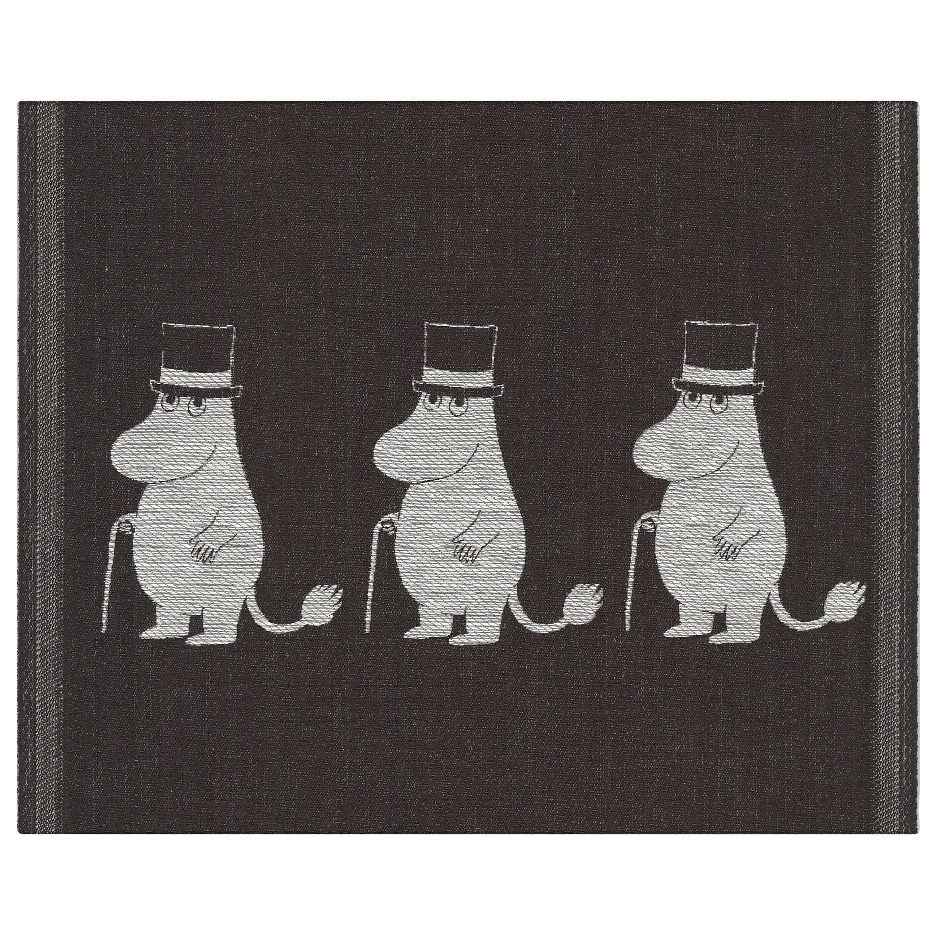 Moominpappa 디쉬 타올 28x35 cm, black Ekelund Linneväveri | 에켈룬드 린네바베리
