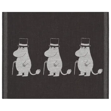 Moominpappa 디쉬 타올 28x35 cm - black - Ekelund Linneväveri | 에켈룬드 린네바베리