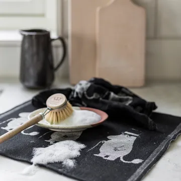 Moominpappa 디쉬 타올 28x35 cm - black - Ekelund Linneväveri | 에켈룬드 린네바베리