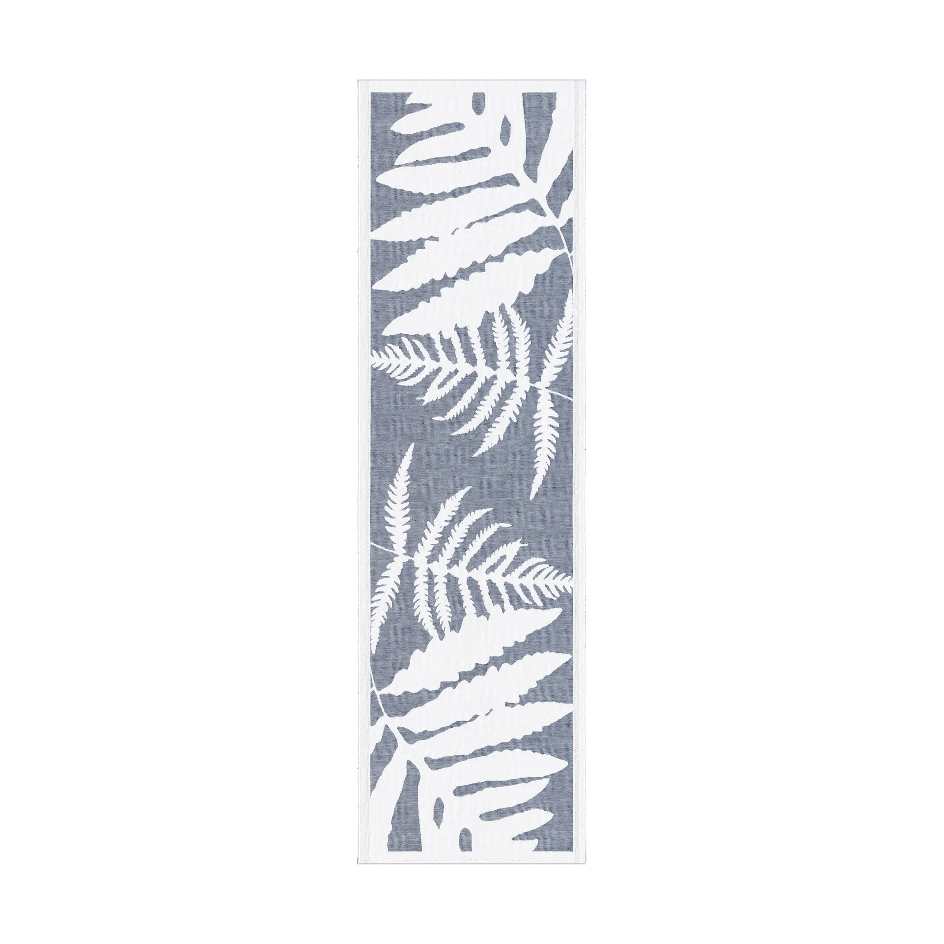 Ormbunkar 테이블 러너 35x120 cm, Blue-white Ekelund Linneväveri | 에켈룬드 린네바베리