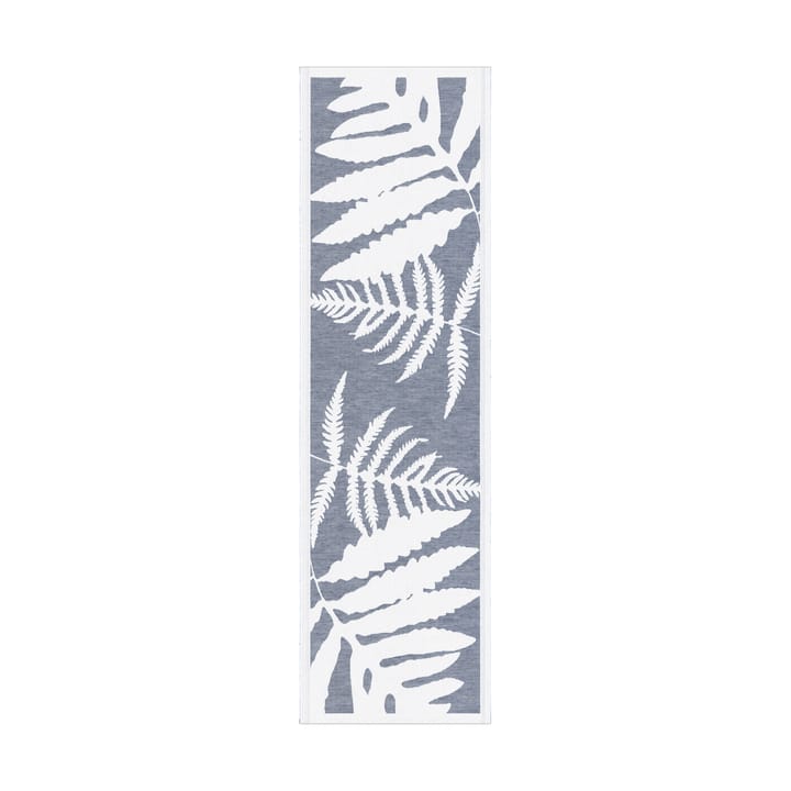 Ormbunkar 테이블 러너 35x120 cm - Blue-white - Ekelund Linneväveri | 에켈룬드 린네바베리
