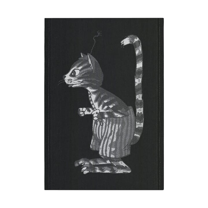 Pettson & Findus 주방 타월 black-white 35x50 cm - Findus - Ekelund Linneväveri | 에켈룬드 린네바베리