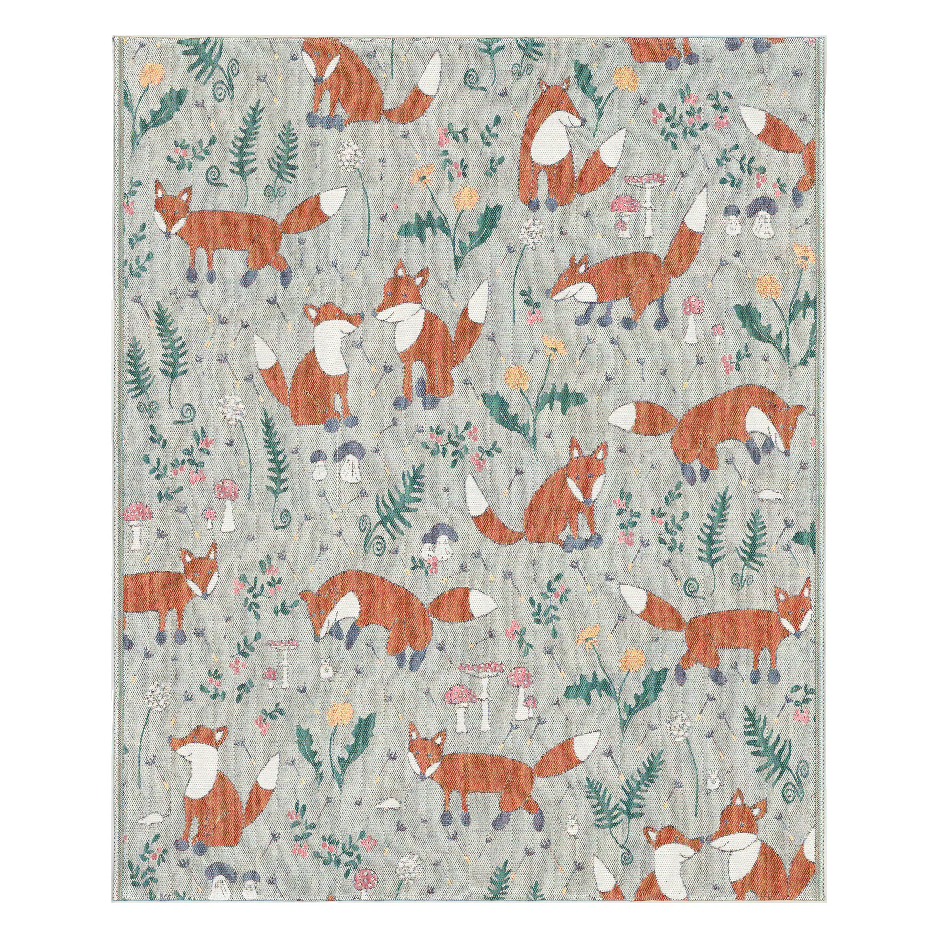 Rävar 코튼 스로우 140x170 cm, multi Ekelund Linneväveri | 에켈룬드 린네바베리