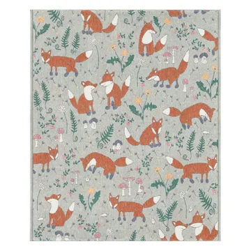 Rävar 코튼 스로우 140x170 cm - multi - Ekelund Linneväveri | 에켈룬드 린네바베리