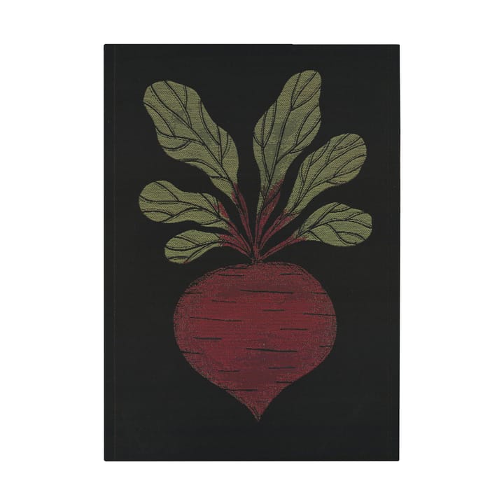 Rödbeta 주방 타월 48x70 cm - Black-red - Ekelund Linneväveri | 에켈룬드 린네바베리