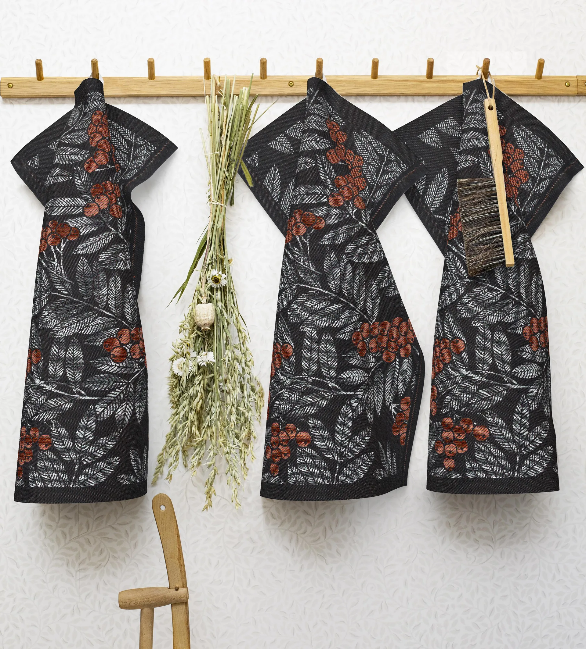 Rönnbärssingle 주방 타올, 35x50 cm Ekelund Linneväveri | 에켈룬드 린네바베리